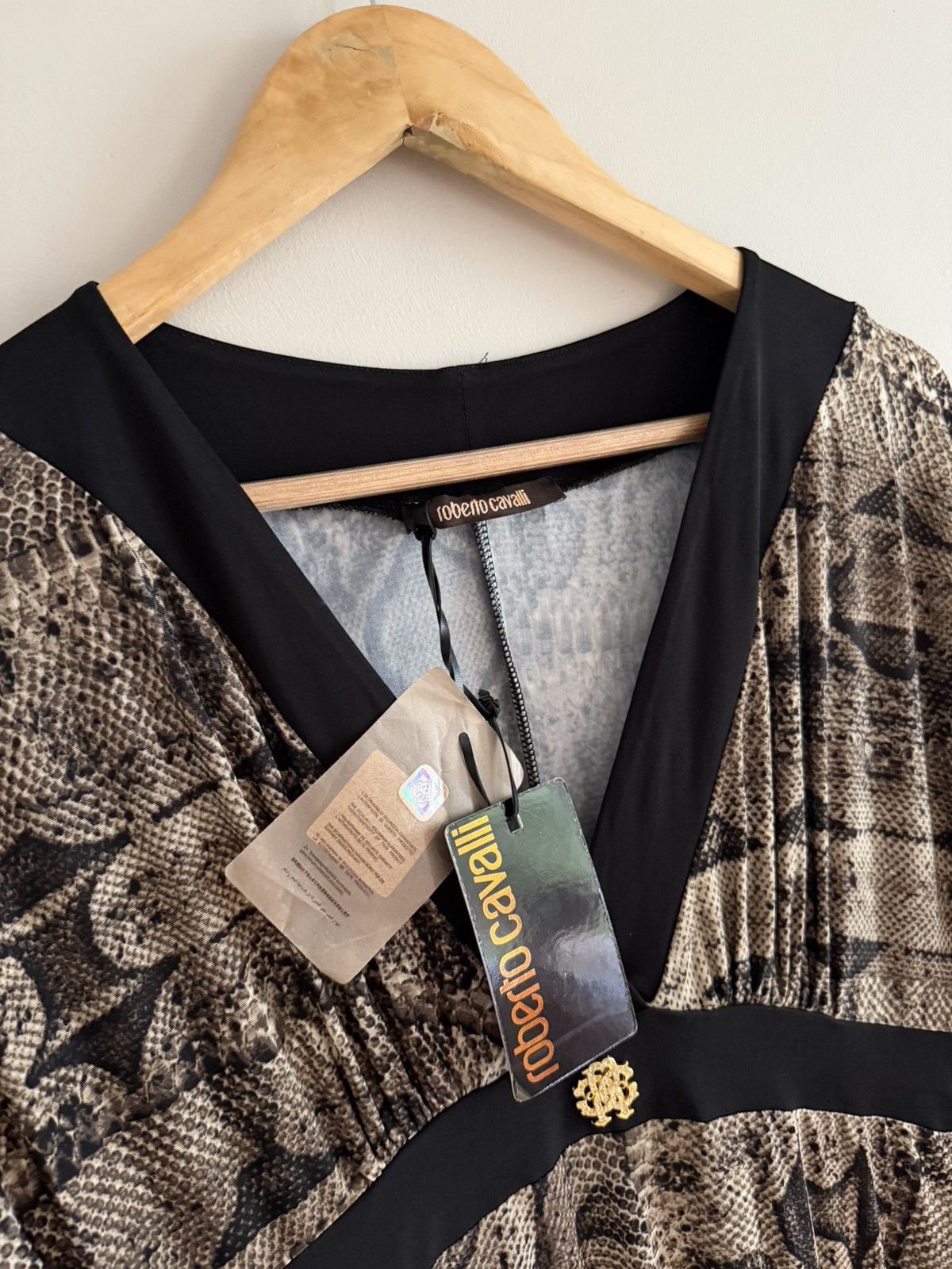 Roberto Cavalli Vintage Archive Roberto Cavalli Snake Print Maxi Dress Size L / US 10 / IT 46 - 2 Thumbnail