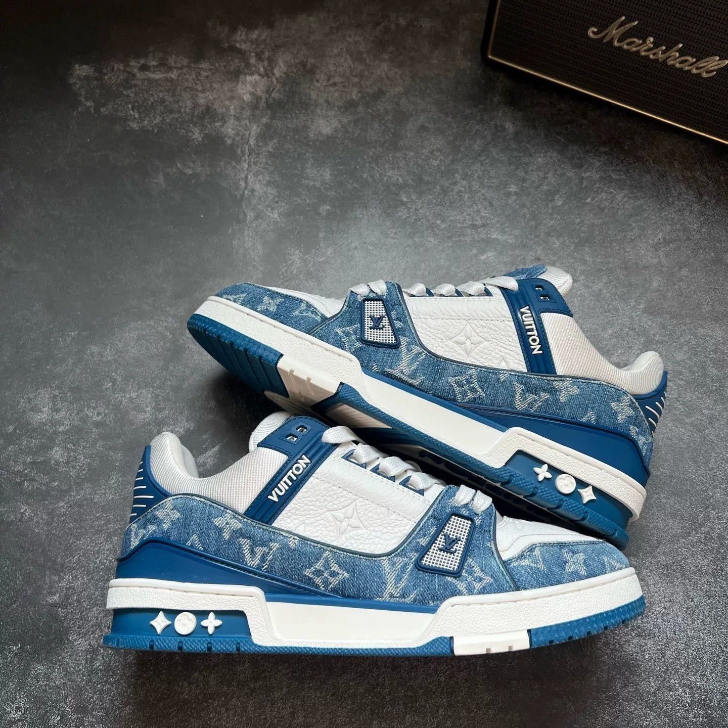 Louis Vuitton Louis Vuitton Training Blue Lowtop Sneakers 42 Men Size US 9 / EU 42 - 1 Thumbnail