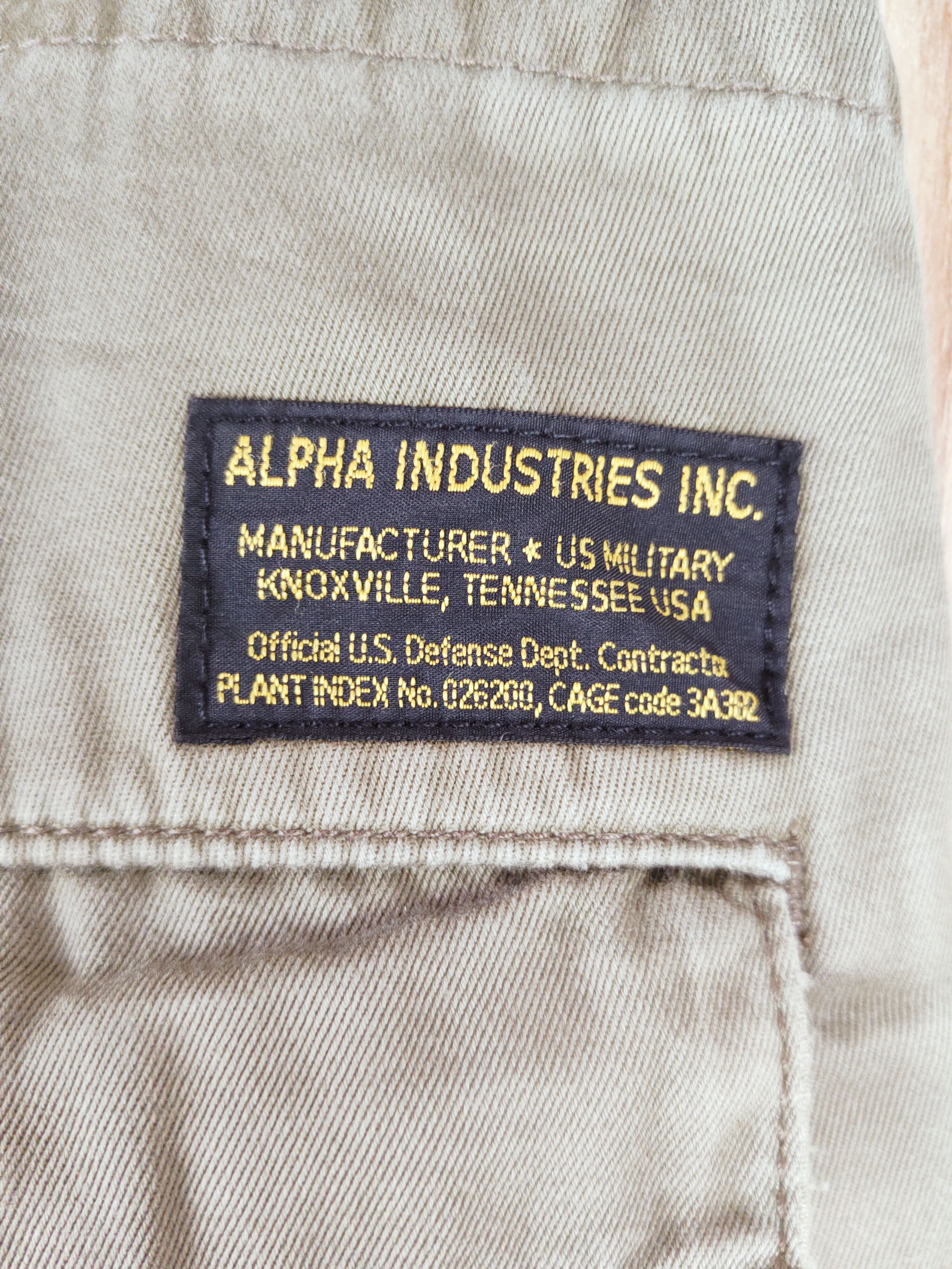 Alpha Industries DL Alpha Industries Beige Multipocket Cargo Pants #S2786 Size US 32 / EU 48 - 13 Thumbnail