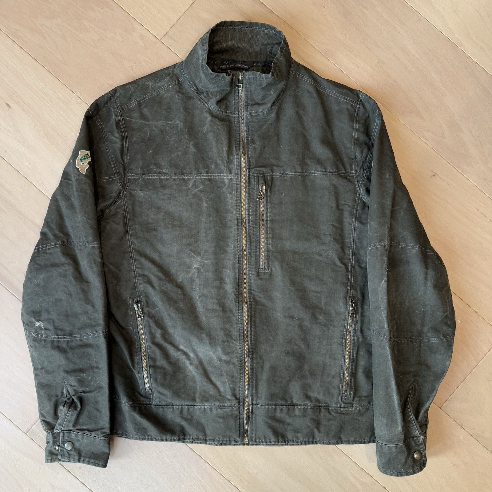 Kuhl Kuhl Burr Jacket Large Green Full Zip Heavy Canvas Outerwear Size US L / EU 52-54 / 3 - 2 Thumbnail
