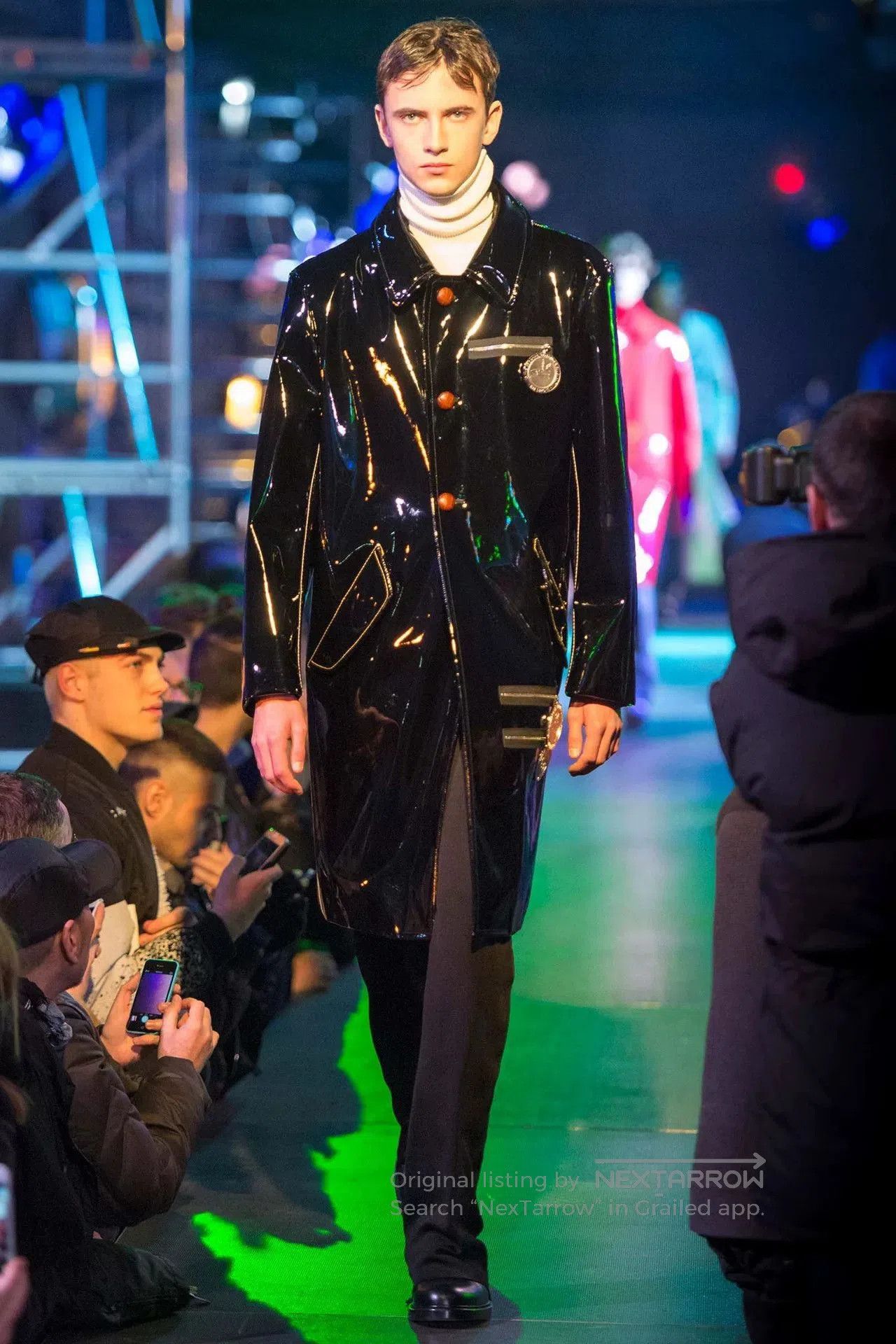 Raf Simons RAF SIMONS Silver Medal Trench Coat. Size US S / EU 44-46 / 1 - 7 Thumbnail