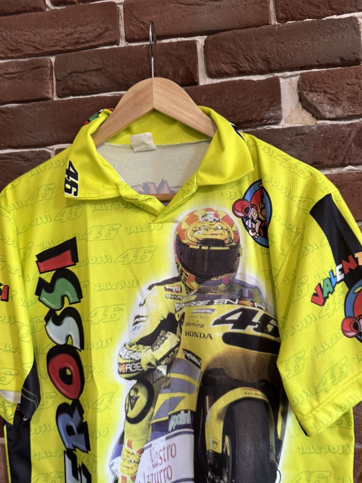 Vintage Yamaha Valentino Rossi Racing Full-print Jersey Motorsport Size US S / EU 44-46 / 1 - 3 Thumbnail