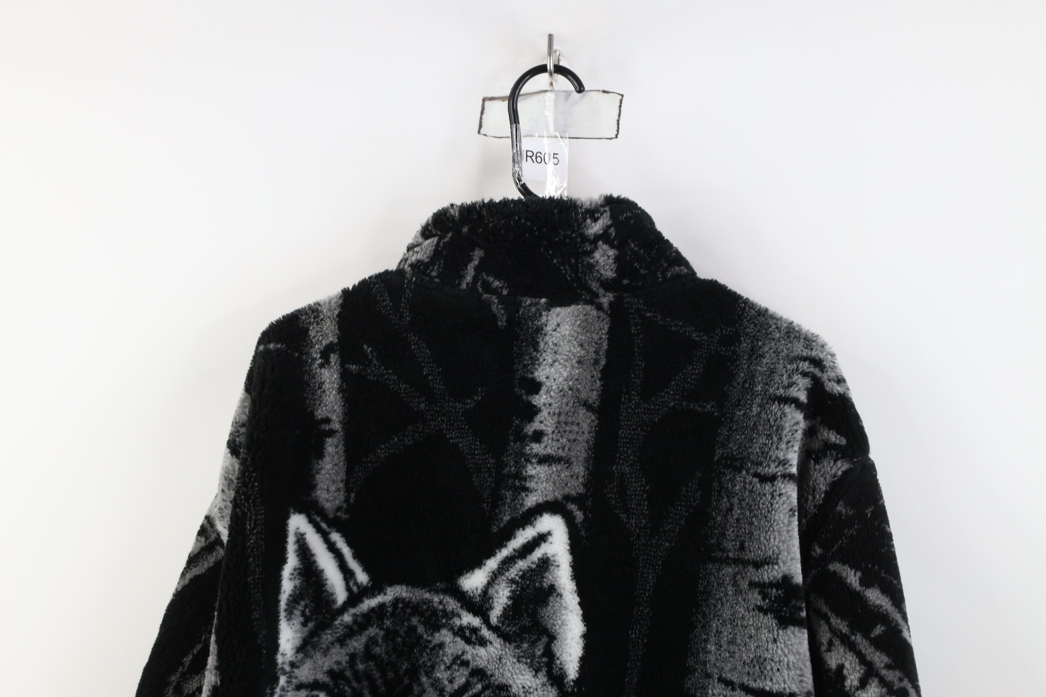 Vintage Vintage 90s Streetwear Over Print Full Zip Fleece Jacket USA Size US XL / EU 56 / 4 - 14 Thumbnail