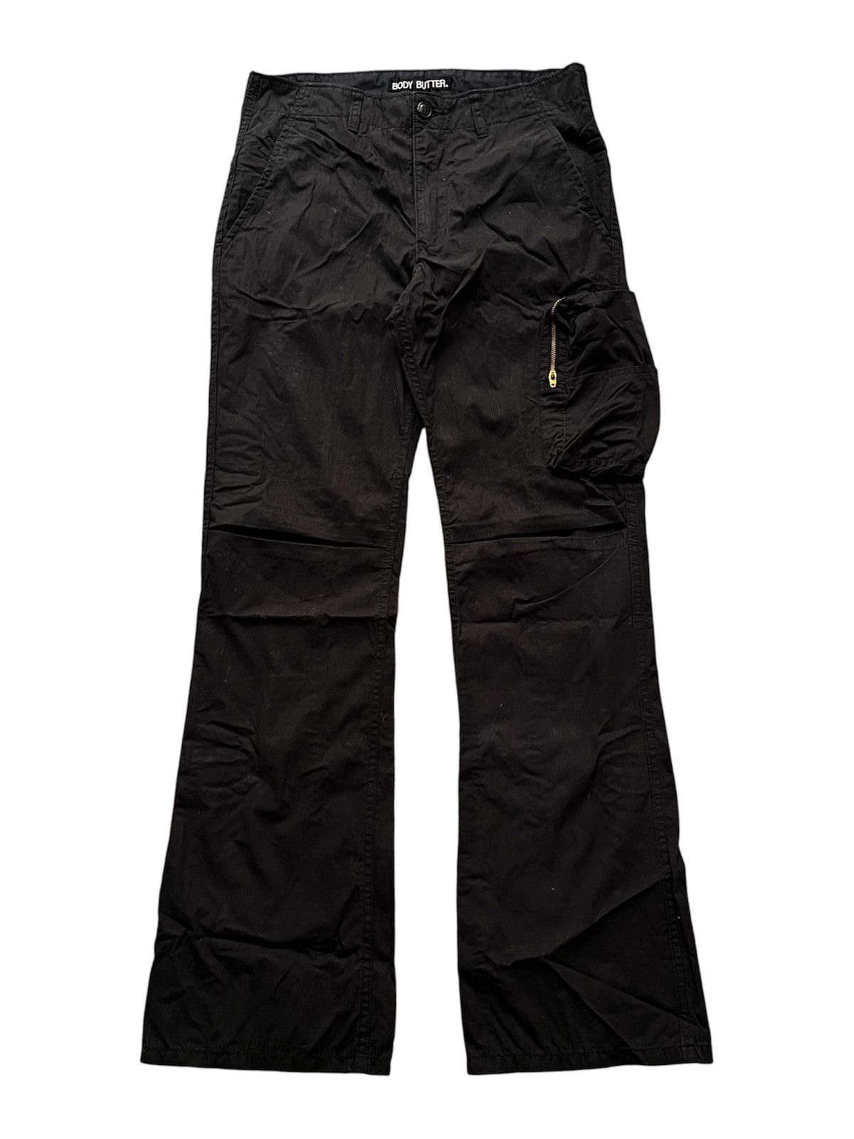 Japanese Brand 2000s Pauline Bleu - Flared Cargo Pants | Grailed