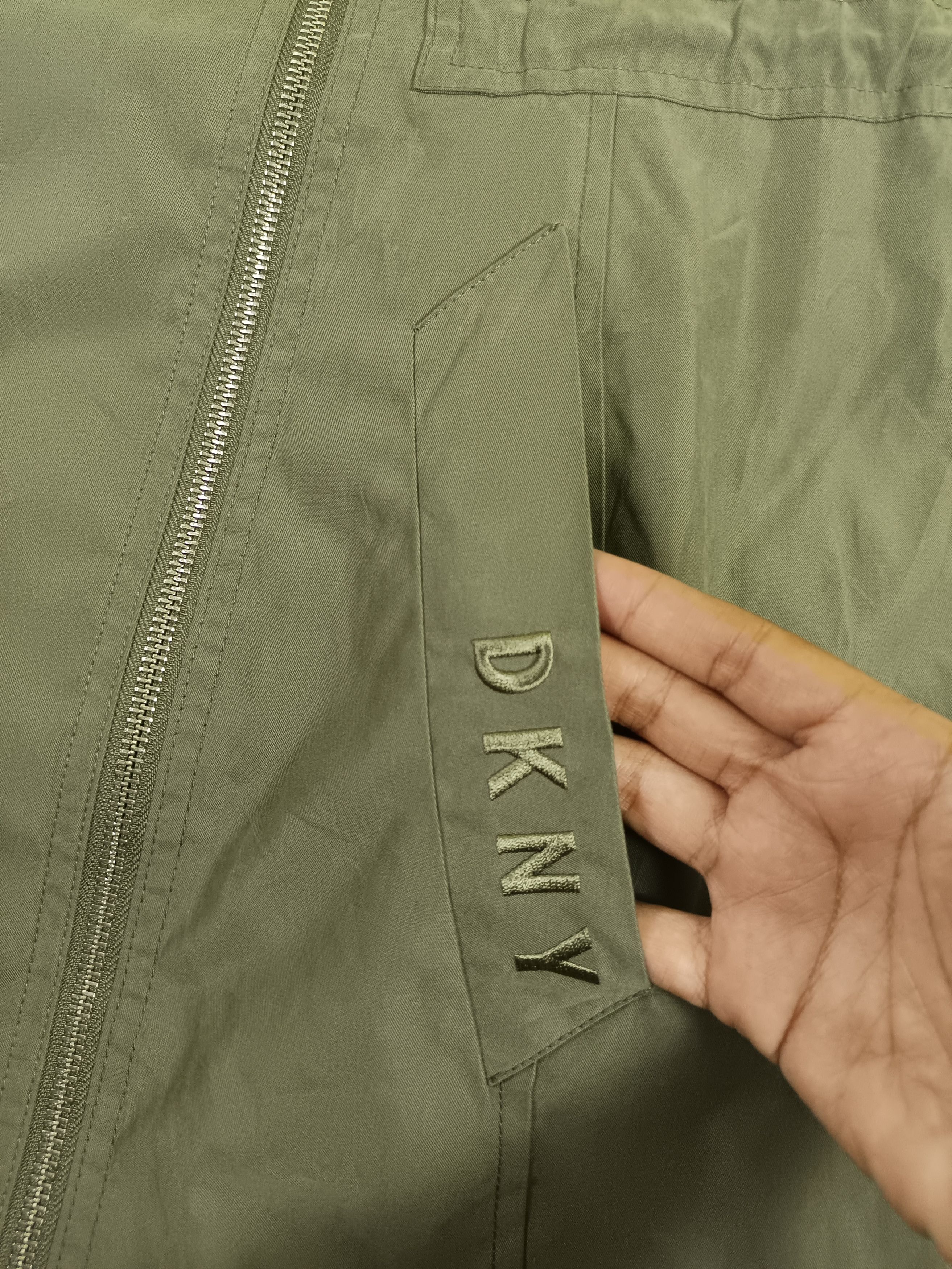 DKNY × Donna Karan Vintage DKNY Donna Karan Fish Tail Parka Jacket Size M / US 6-8 / IT 42-44 - 13 Thumbnail