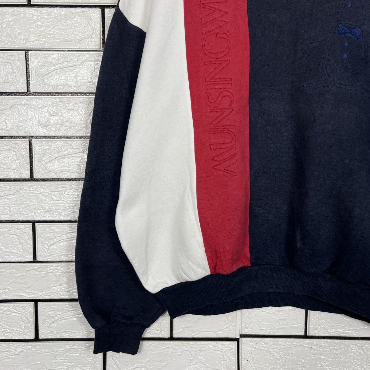 Japanese Brand MUNSINGWEAR Embroidered Big Logo Sweatshirt #4246-C193 Size US L / EU 52-54 / 3 - 5 Thumbnail