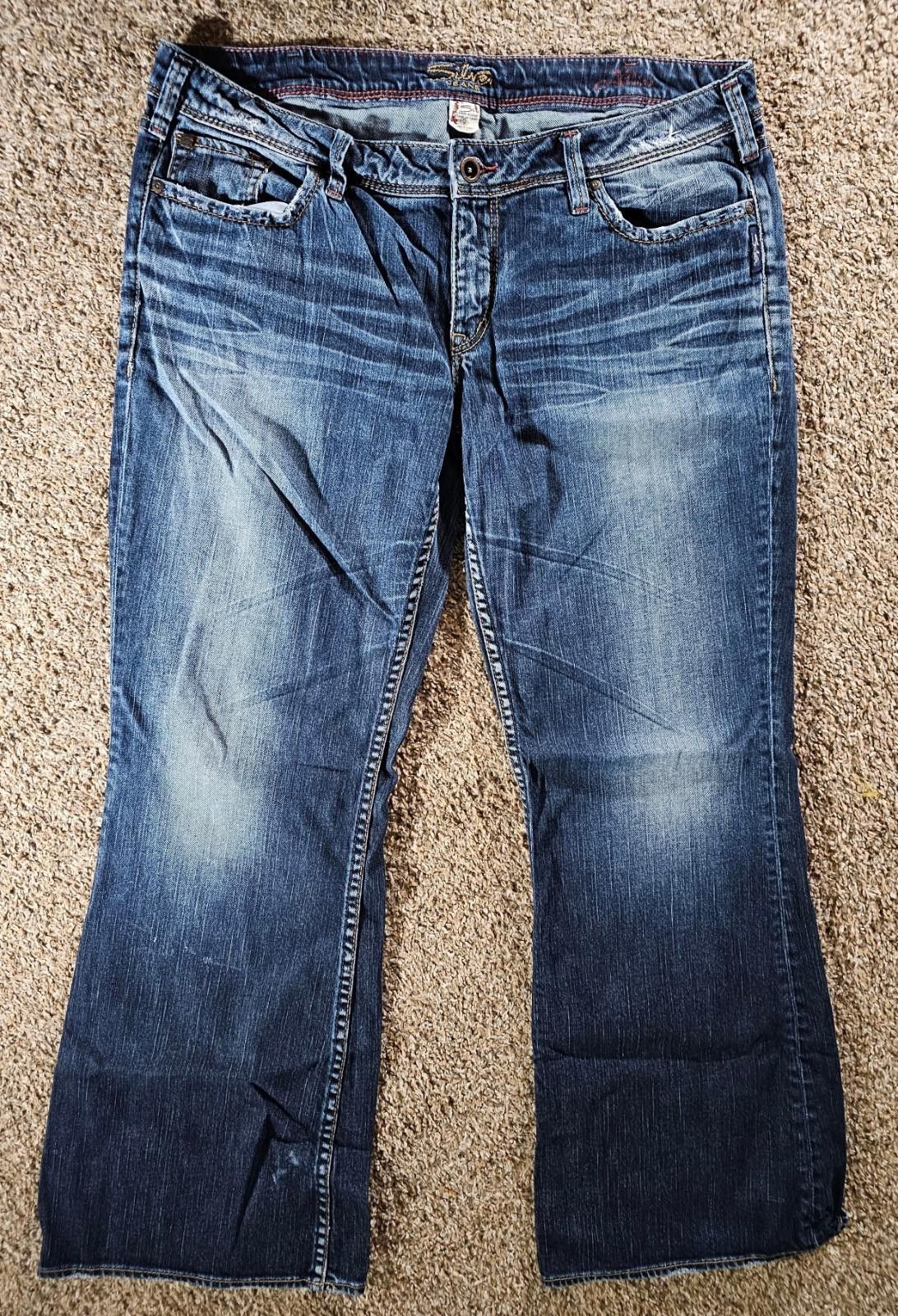 Silver Jeans Co. silver jeans Canada men's 36x31 Approx 36x30 Embroidered Size US 36 / EU 52 - 1 Thumbnail