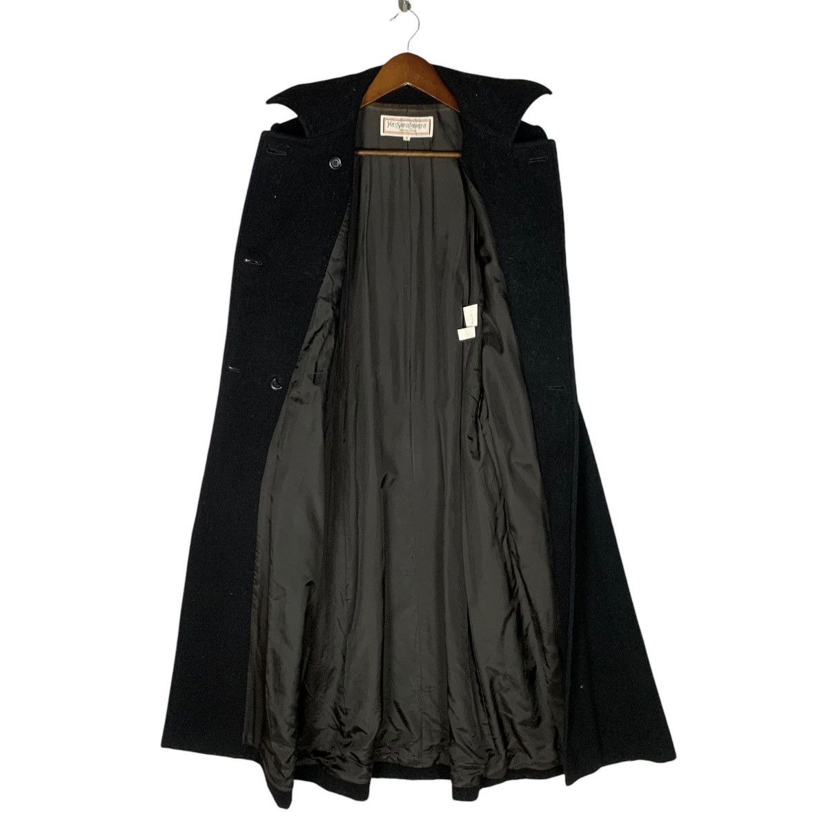 Yves Saint Laurent Luxury Yves Saint Lauren Wool Double Breasted Coat Size S Size S / US 4 / IT 40 - 7 Thumbnail