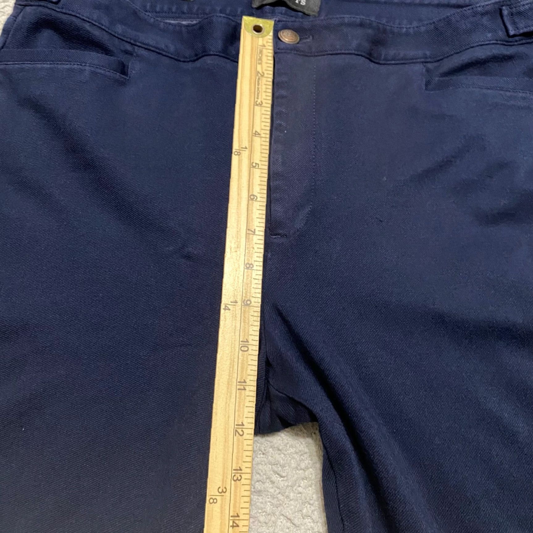 Talbots Talbots Blue Lexington Skinny Ankle Pants Ladies 12 Office Business Casual Formal Stretch 26in Inseam Holiday Preppy Womens Size 34" / US 12 / IT 48 - 7 Thumbnail