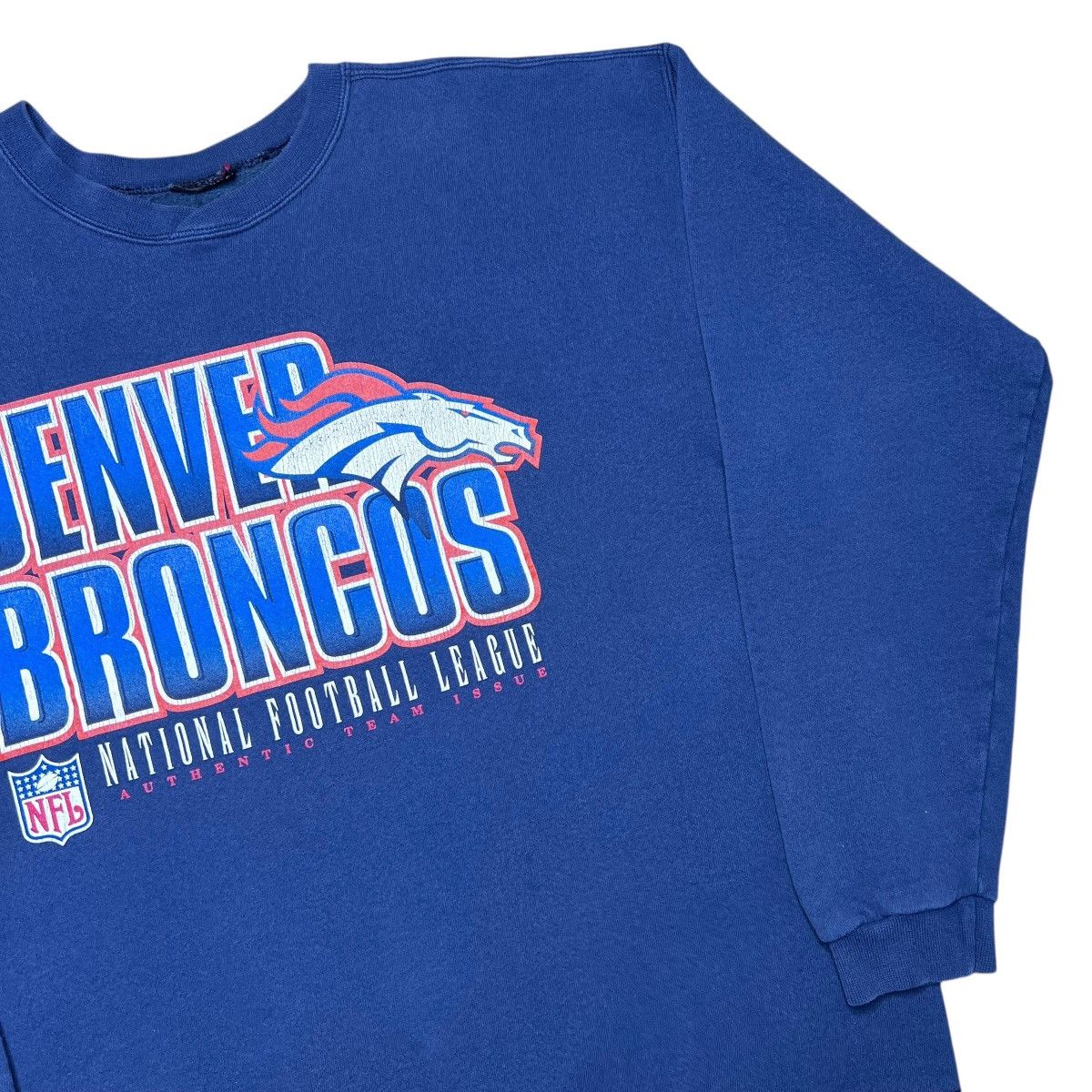 Starter Vtg 1990s NFL Denver Broncos Starter Spell Out 3D Sweatshirt Size US L / EU 52-54 / 3 - 16 Thumbnail