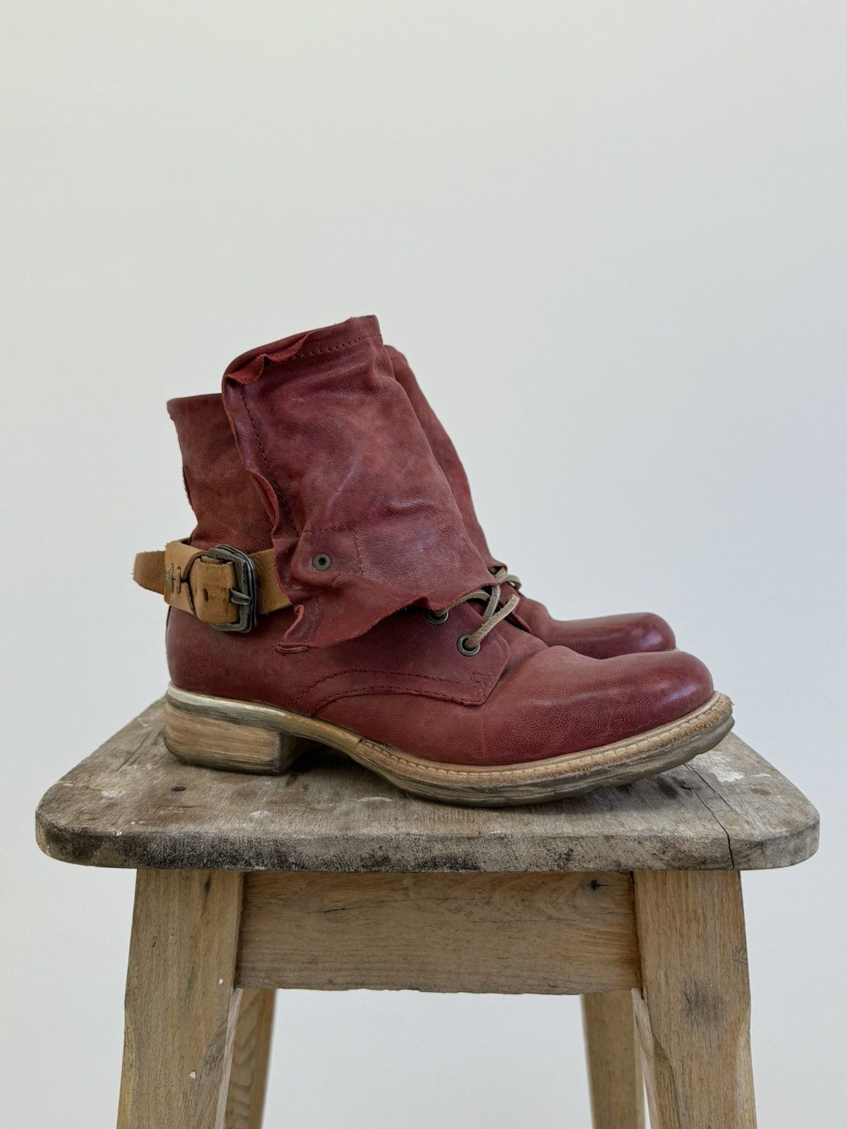 A.S.98 A.S. 98 If Six Was Nine Style Leather Boots Avant Garde Size US 7 / IT 37 - 3 Thumbnail