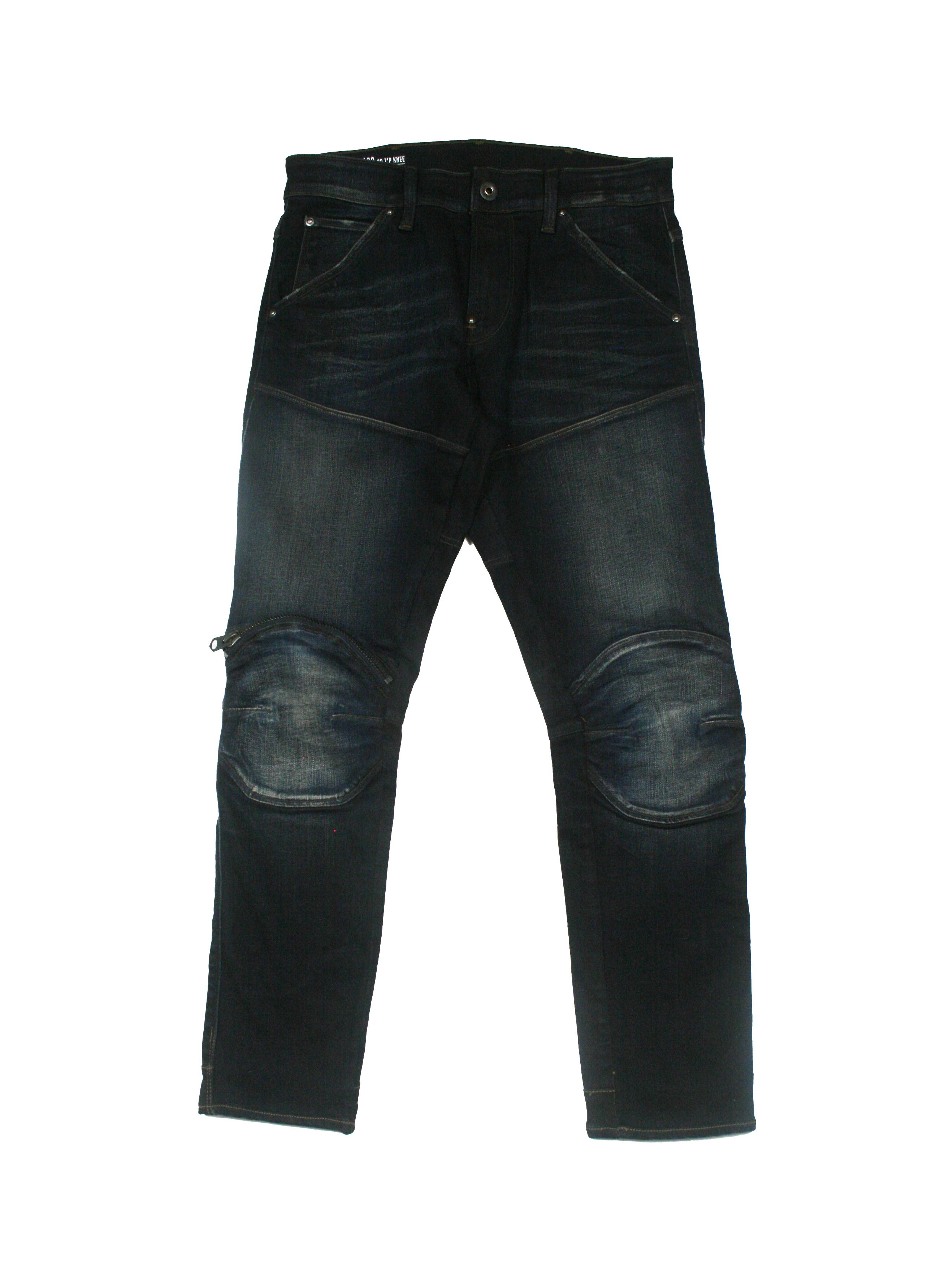 G-Star 3D Zip Knee Cropped Biker Skinny Jeans Size US 30 / EU 46 - 1 Thumbnail