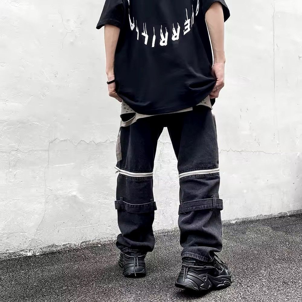 Japanese Brand × Jean Retro Detachable Zipper Wide Leg Design Cargo Pants Size US 30 / EU 46 - 3 Thumbnail