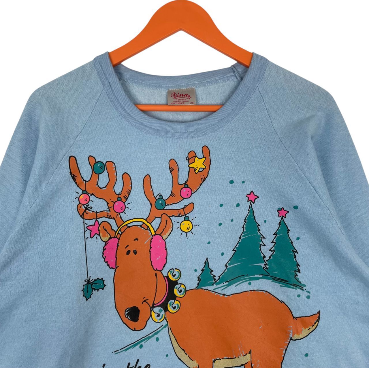Vintage Vintage1986 Air waves Dina’s Reindeer Christmas Sweatshirt Size US M / EU 48-50 / 2 - 4 Thumbnail