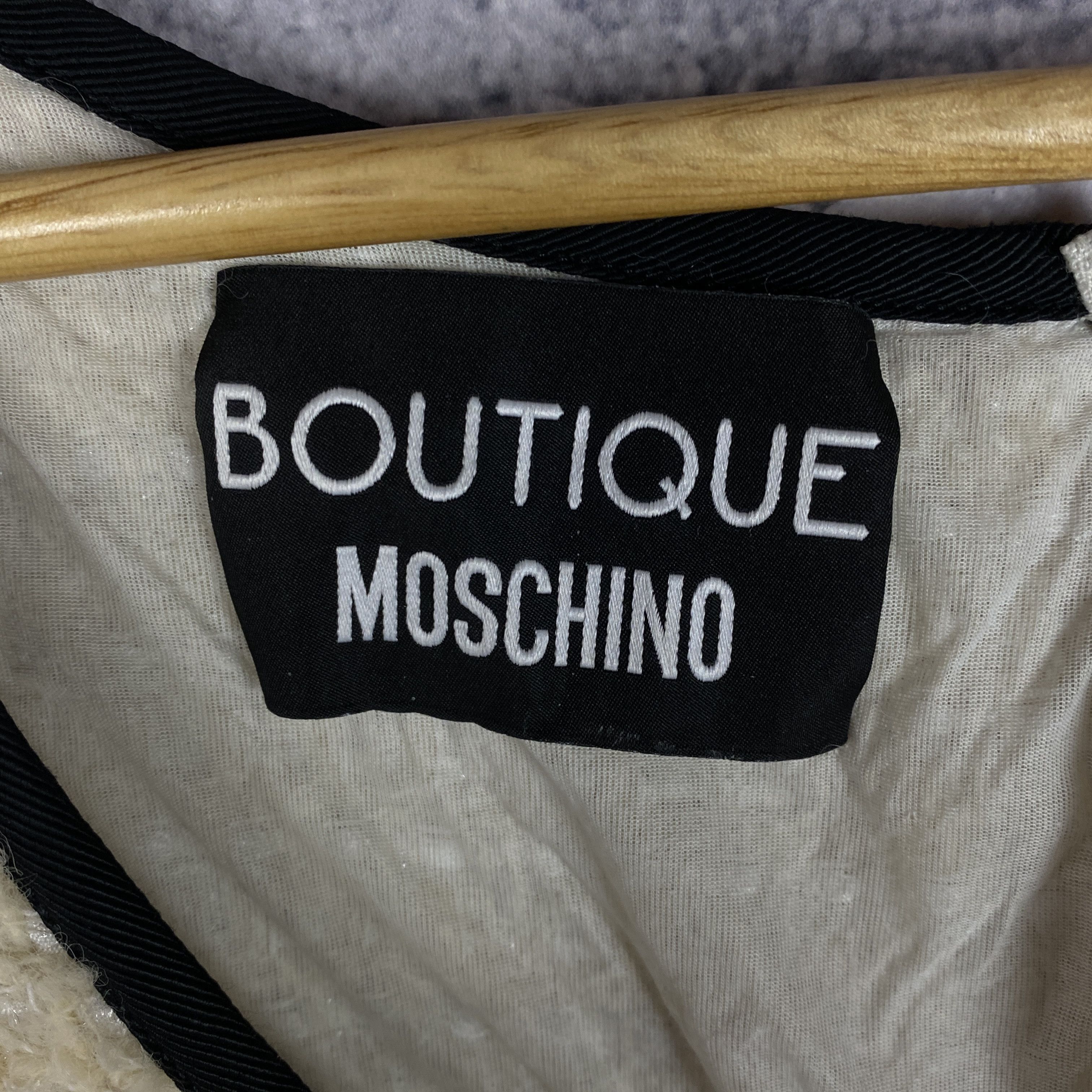 Boutique Moschino × Vintage Moschino Boutique Dress Women's Size USA 10 Beige Sleeveless Size L / US 10 / IT 46 - 4 Thumbnail