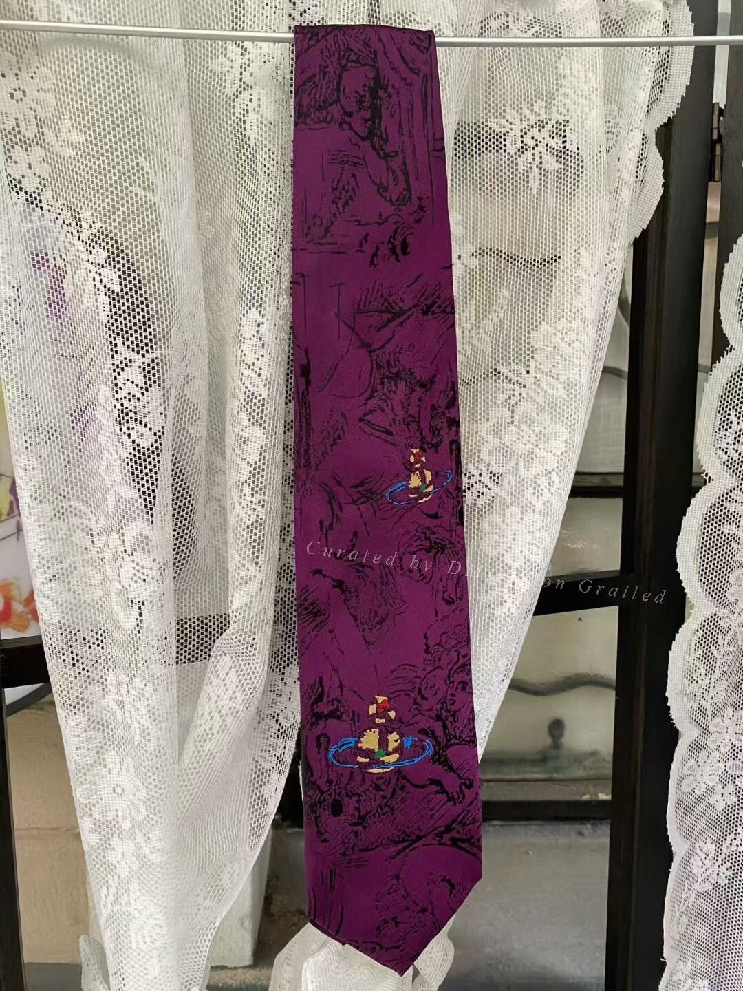 Vivienne Westwood Vivienne Westwood Purple Angel Tie Size ONE SIZE - 1 Thumbnail