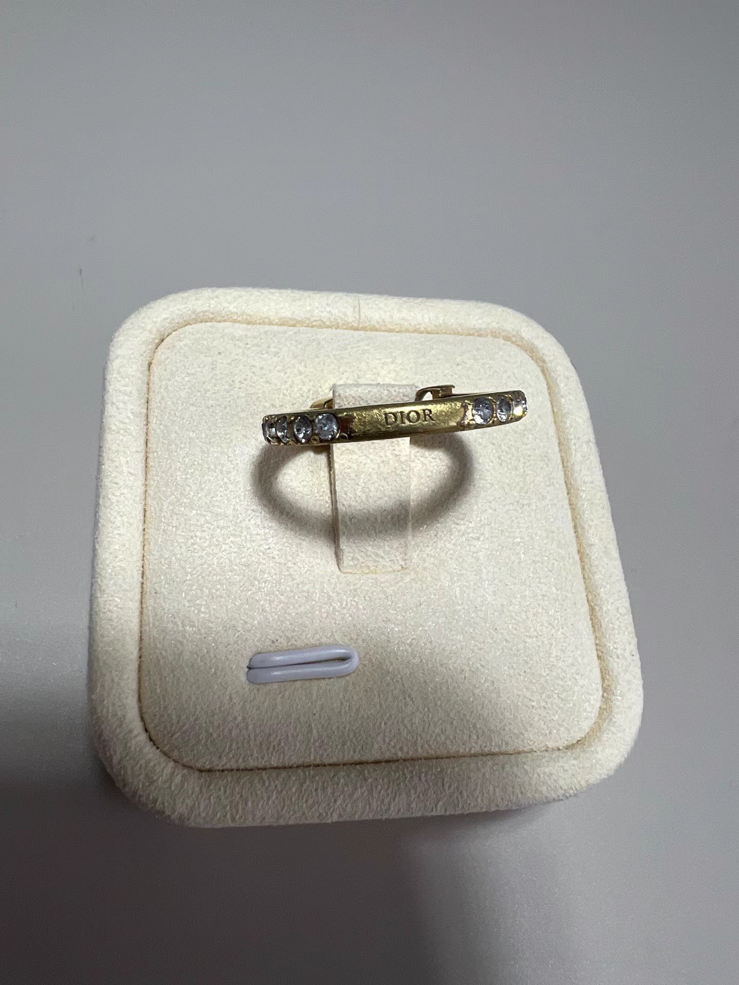 Dior DIOR Crystal Ring Size ONE SIZE - 4 Thumbnail
