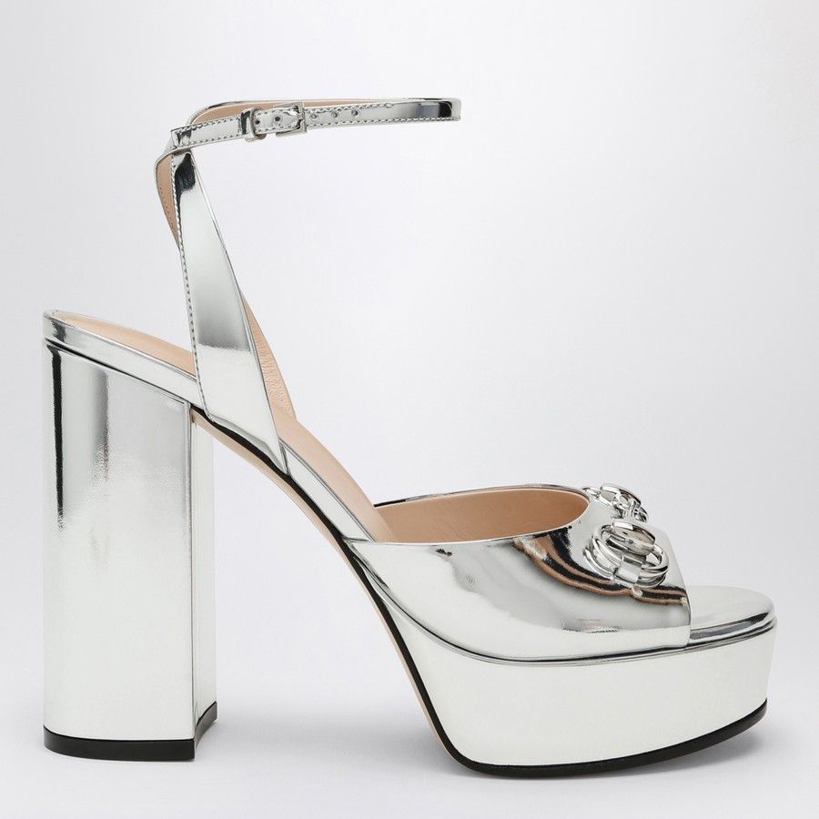 o1d2blof0824 Horsebit Decollete in Silver