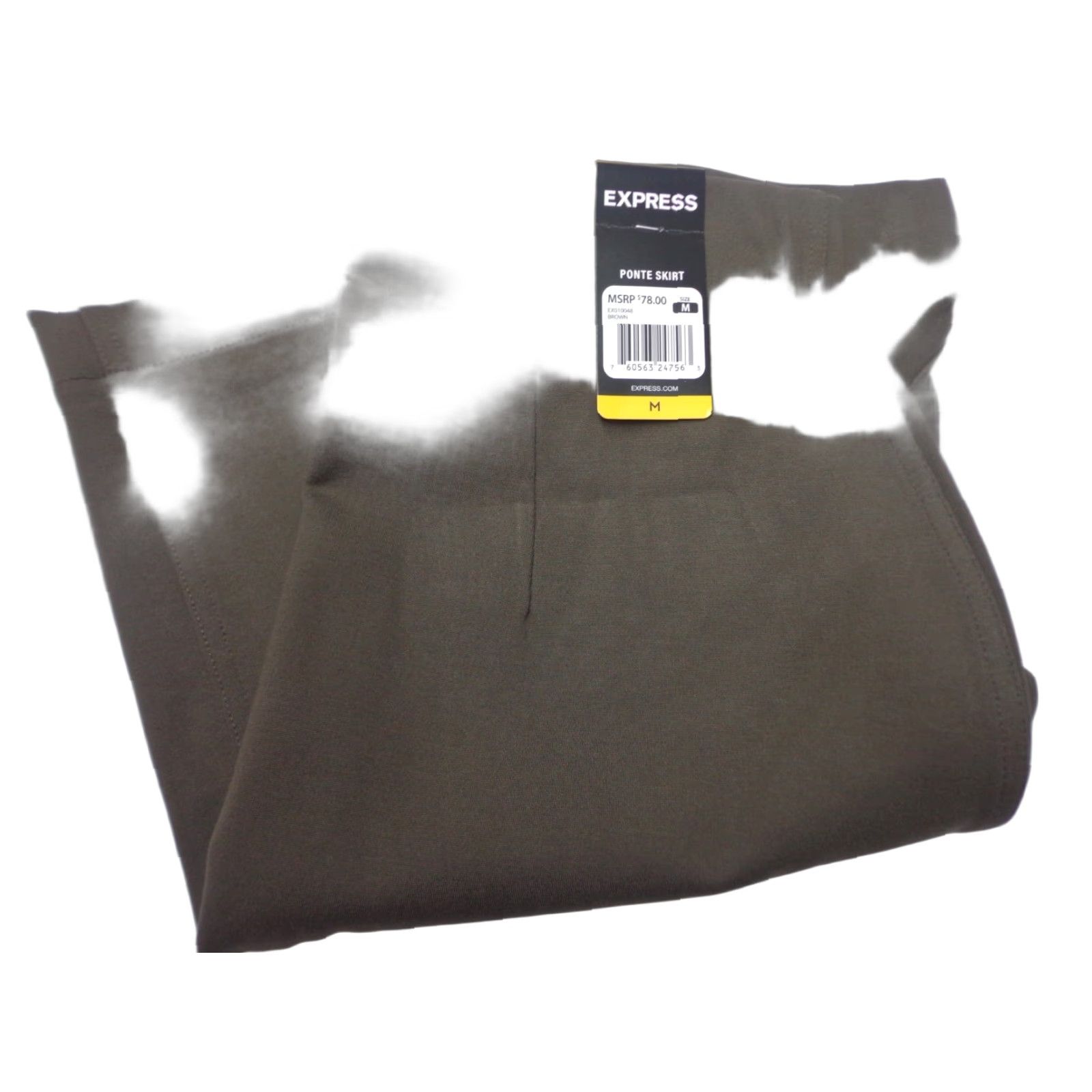 Express Express Women's Skirt Ponte Pull On Soft Stretch Brown M Short Mini Size 32" / US 10 / IT 46 - 1 Thumbnail