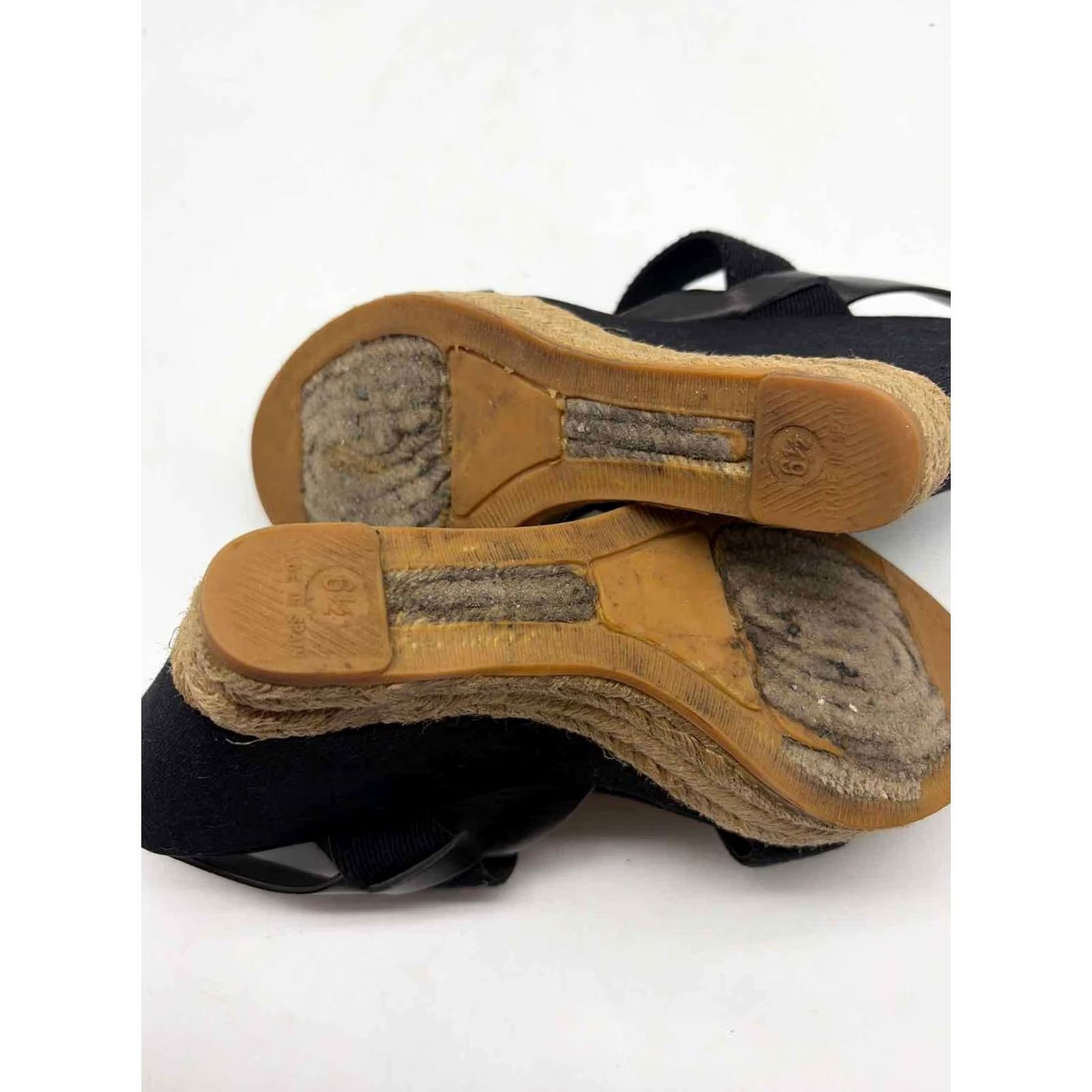 Tory Burch Tory Burch Black Size 6.5 Wedge Heels Size US 7 / IT 37 - 6 Thumbnail