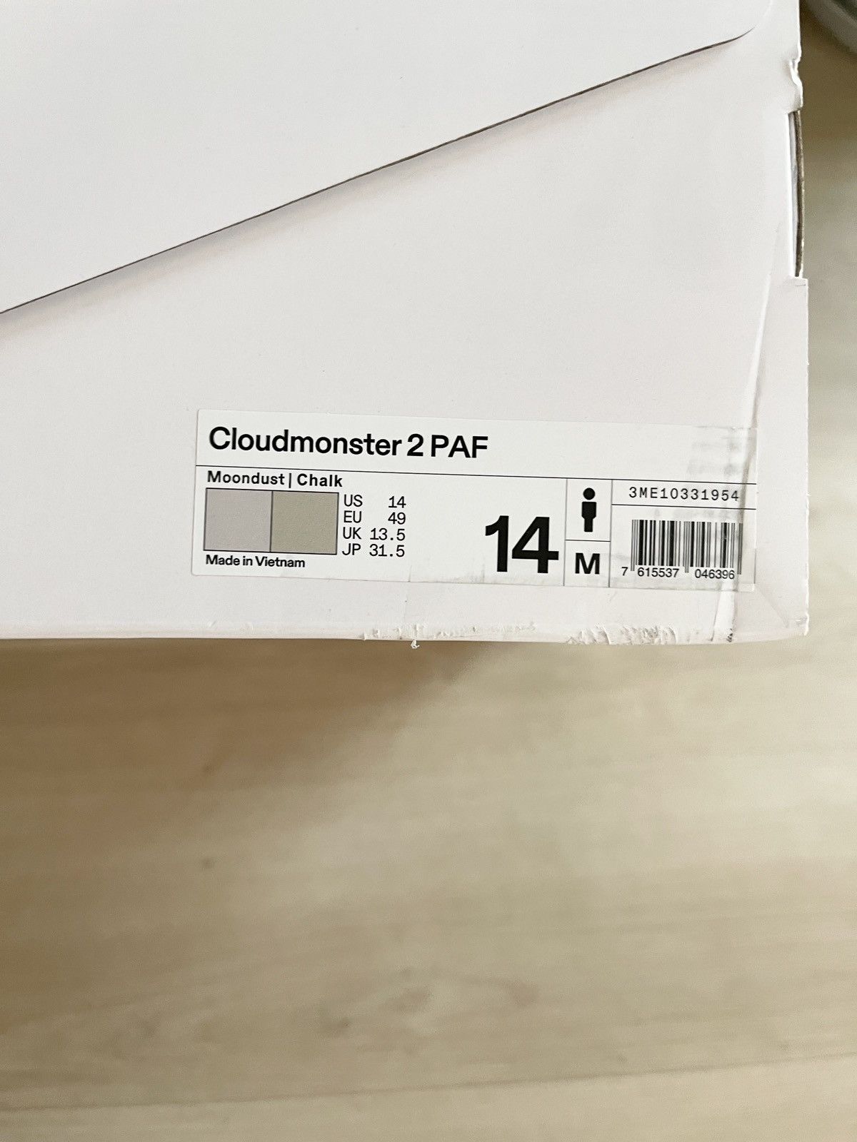 On × POST ARCHIVE FACTION (PAF) ARCHIVAL! On x PAF Cloudmonster 2 - Size 14 Size US 14 / EU 47 - 10 Thumbnail