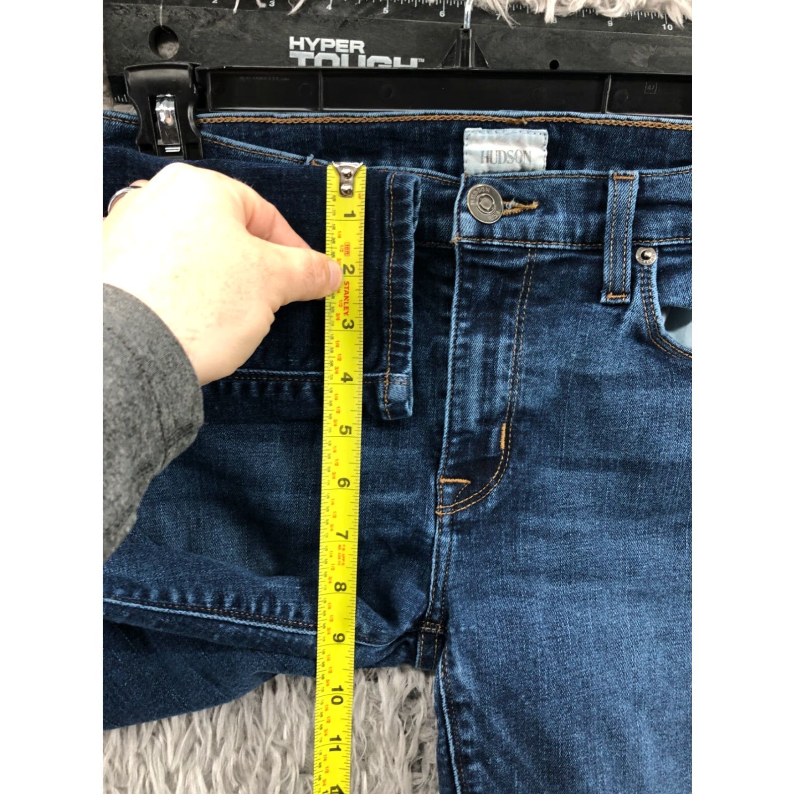 Hudson Hudson Natalie Skinny Jeans Womens Medium Wash Blue Size 27 Regular Denim 5-Pocket Size 27" / US 4 / IT 40 - 4 Thumbnail