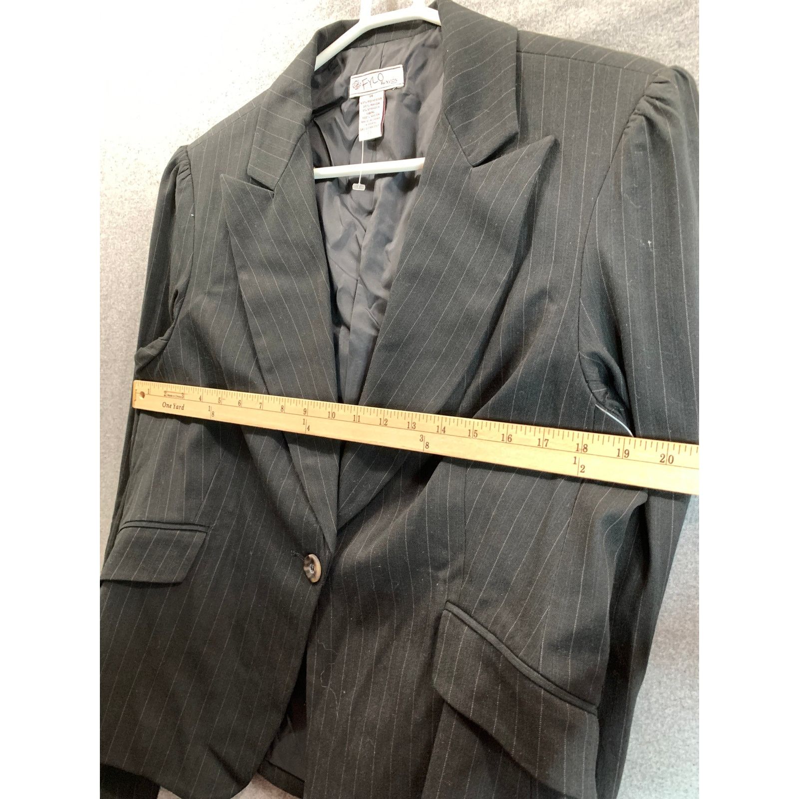 Other FYLO Suits Womens Size 14 Black Formal Top Blazer Size L / US 10 / IT 46 - 7 Thumbnail