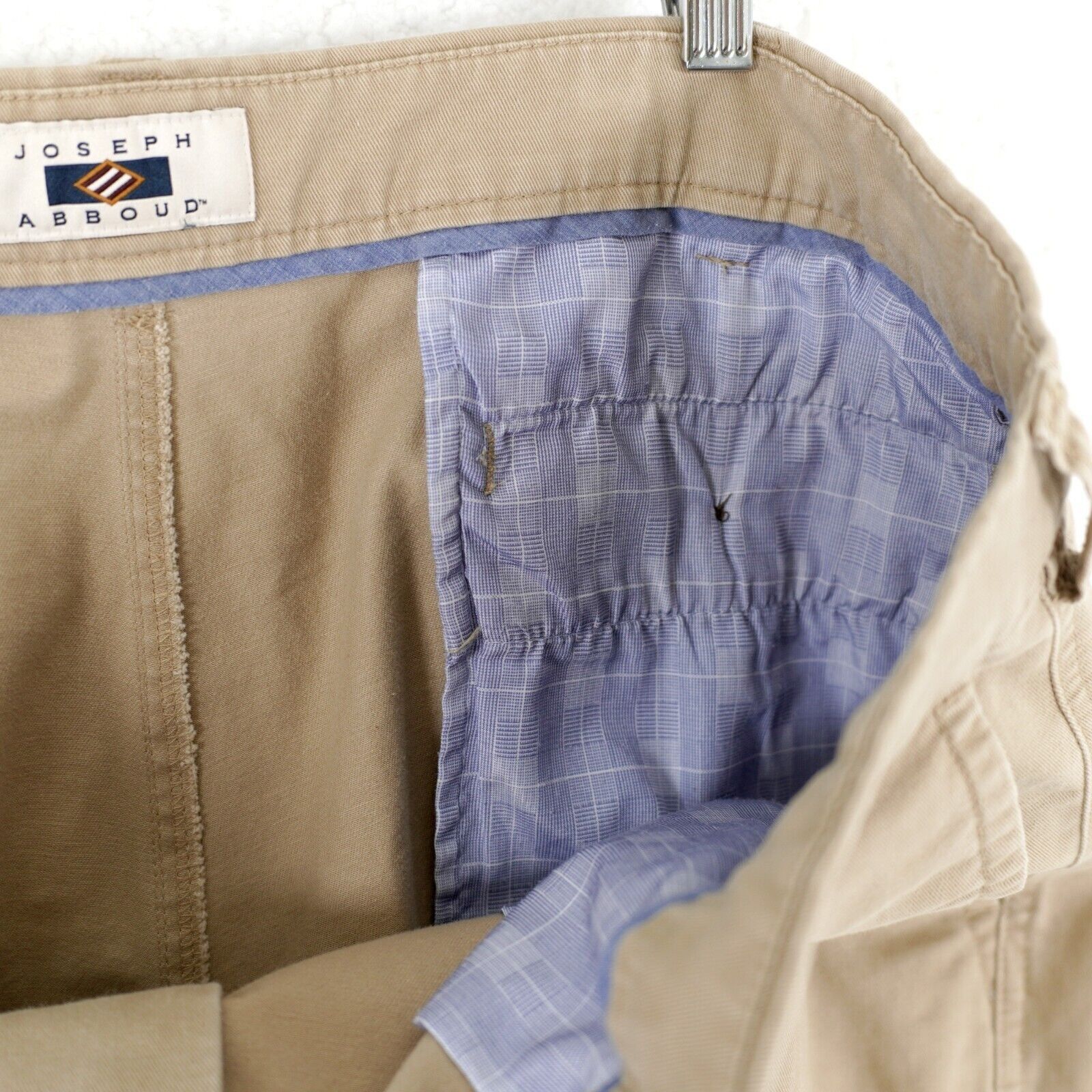 Joseph Abboud Joseph Abboud Khaki Tan Stretch Cotton Mid Rise Flat Front C Size 42R - 7 Thumbnail