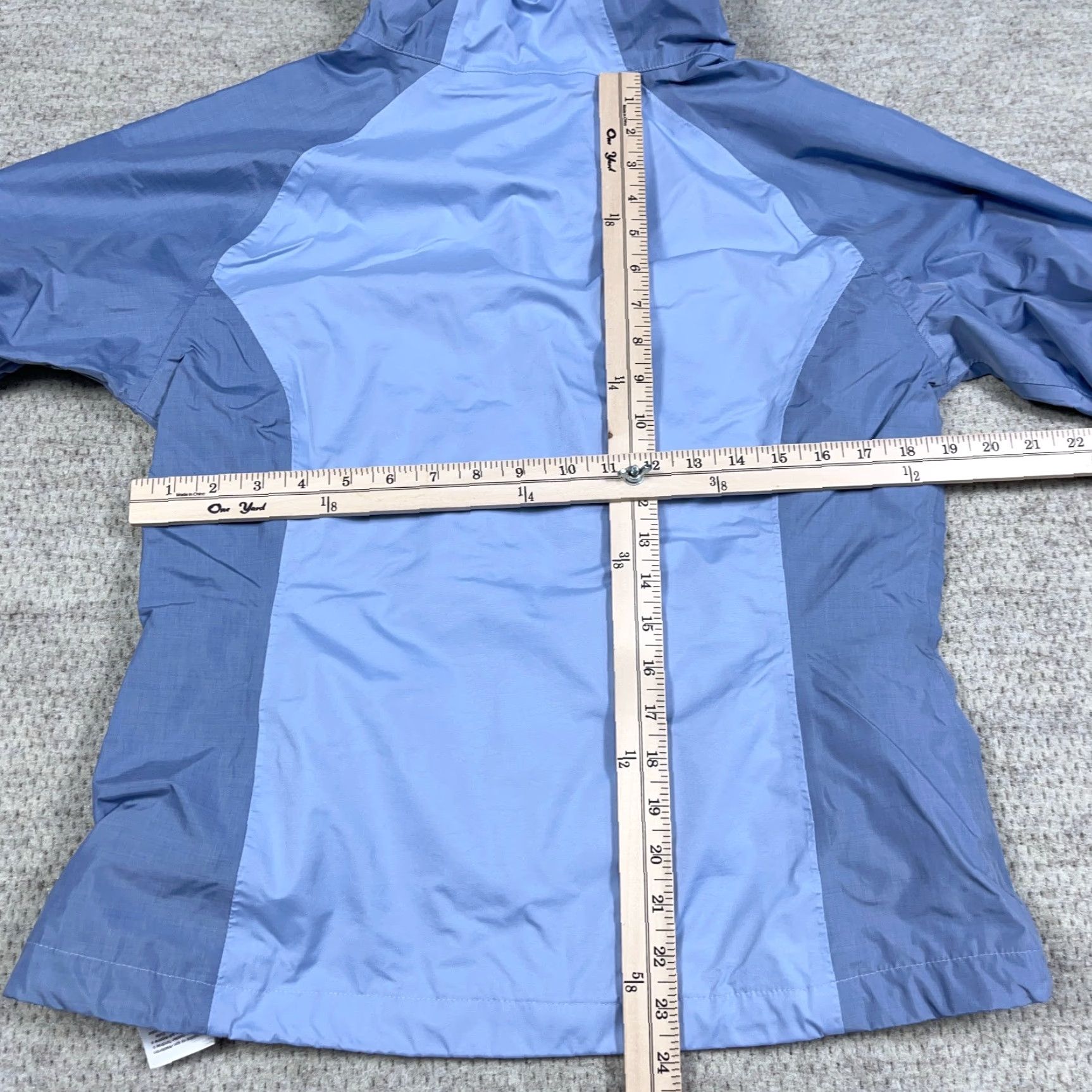 Vintage Columbia Jacket Women Medium Light Blue Omni Heat Windbreaker Rain Coat Size M / US 6-8 / IT 42-44 - 7 Thumbnail