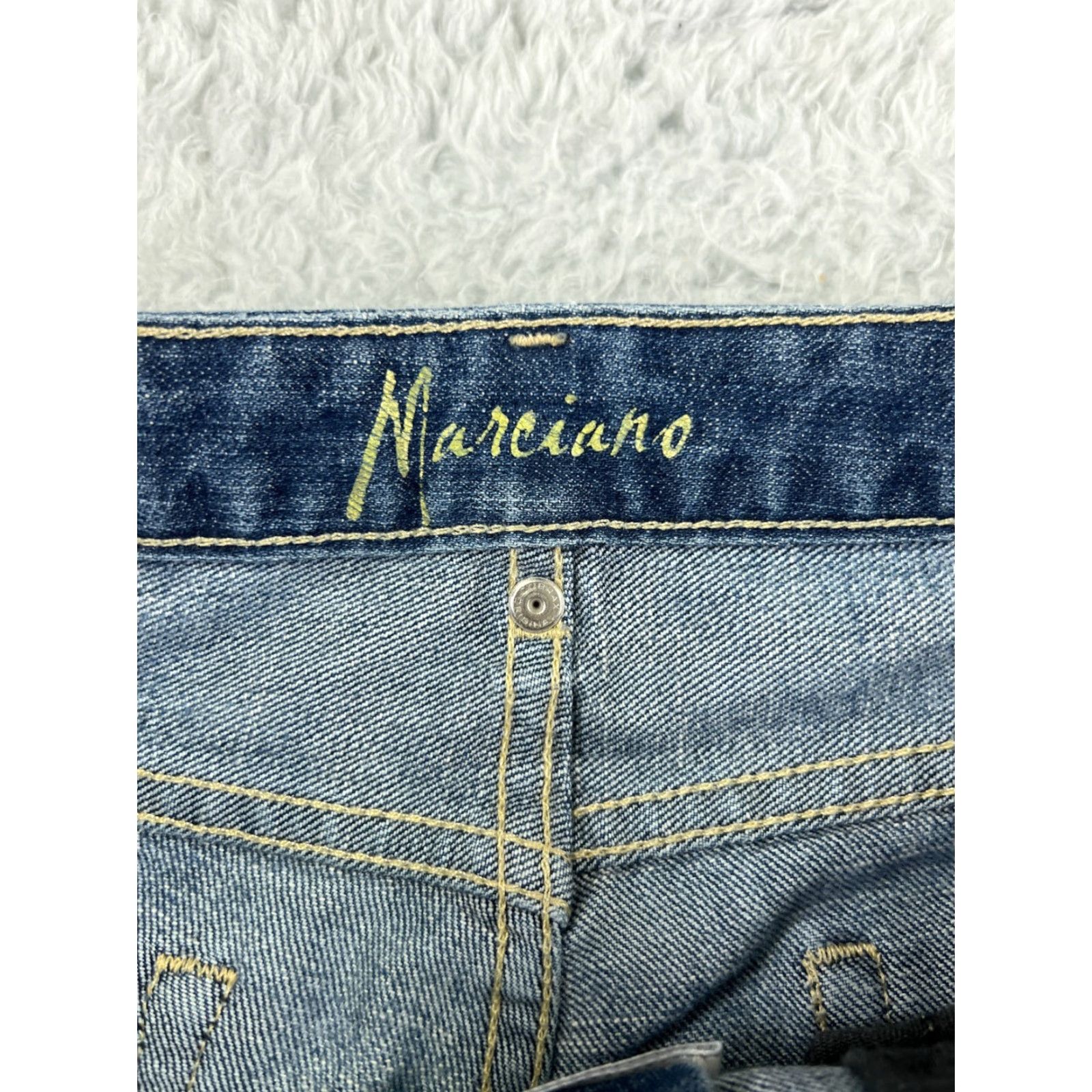 Guess VINTAGE GUESS Jeans Womens 28 Distressed Denim 5-Pocket Bootcut Cotton Blue Mens Womens Size 28" / US 6 / IT 42 - 4 Thumbnail
