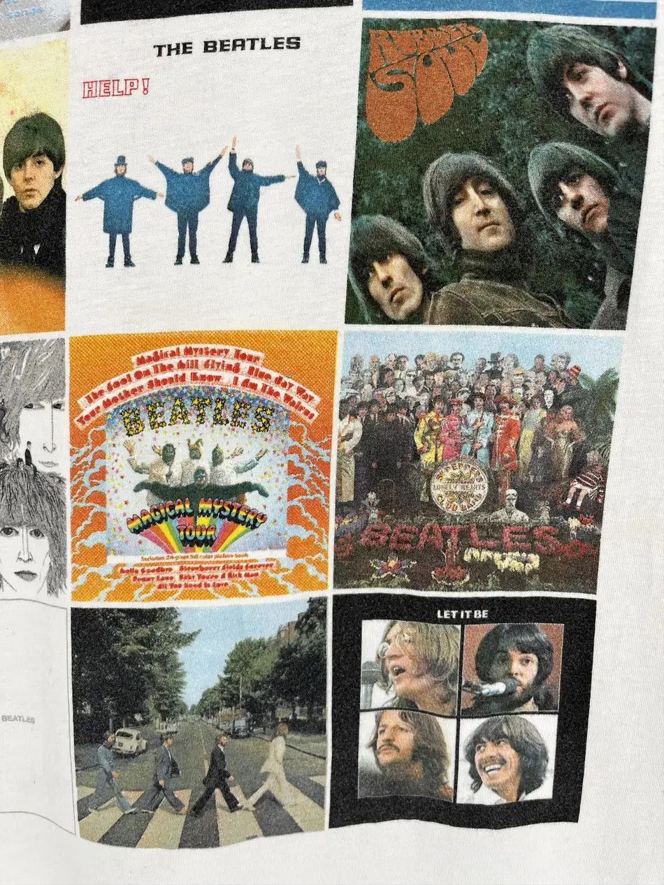 Band Tees Vintage Y2K The Beatles All Over Print "All albums" Size US XL / EU 56 / 4 - 10 Thumbnail