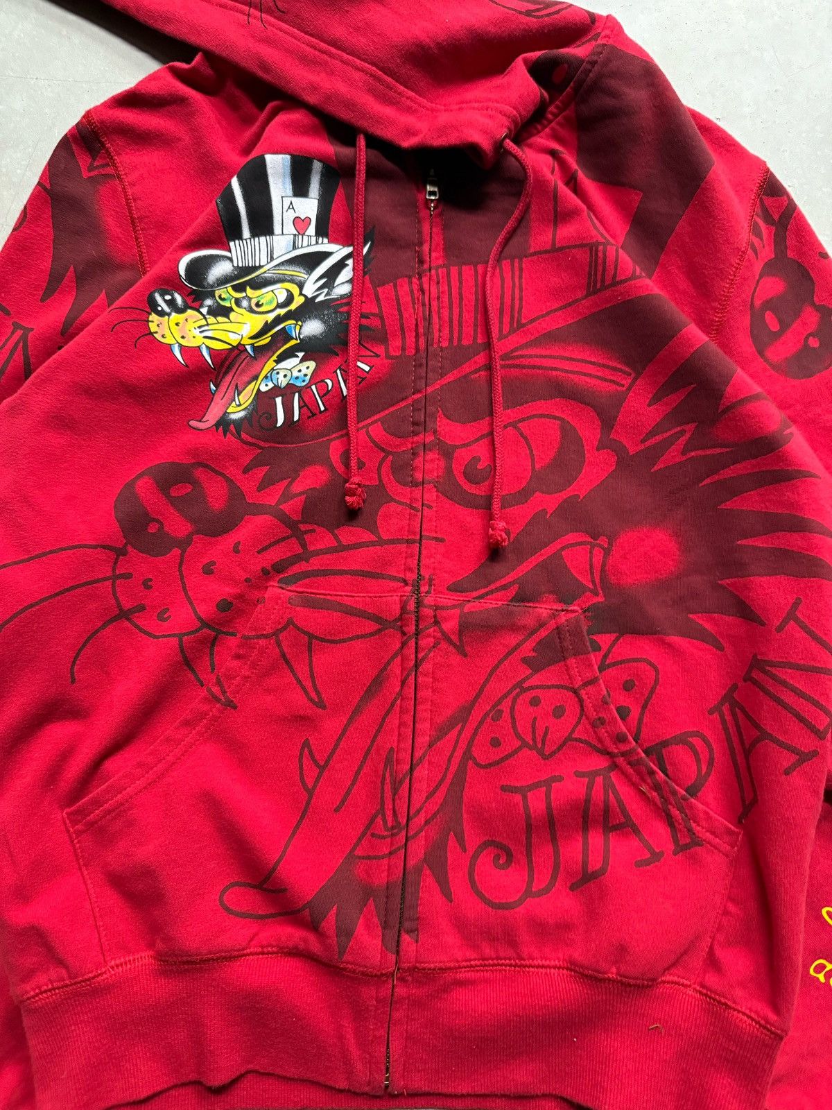Christian Audigier × Ed Hardy × Vintage Vintage Y2K Ed Hardy AOP Japan Zip-up Size M / US 6-8 / IT 42-44 - 2 Thumbnail