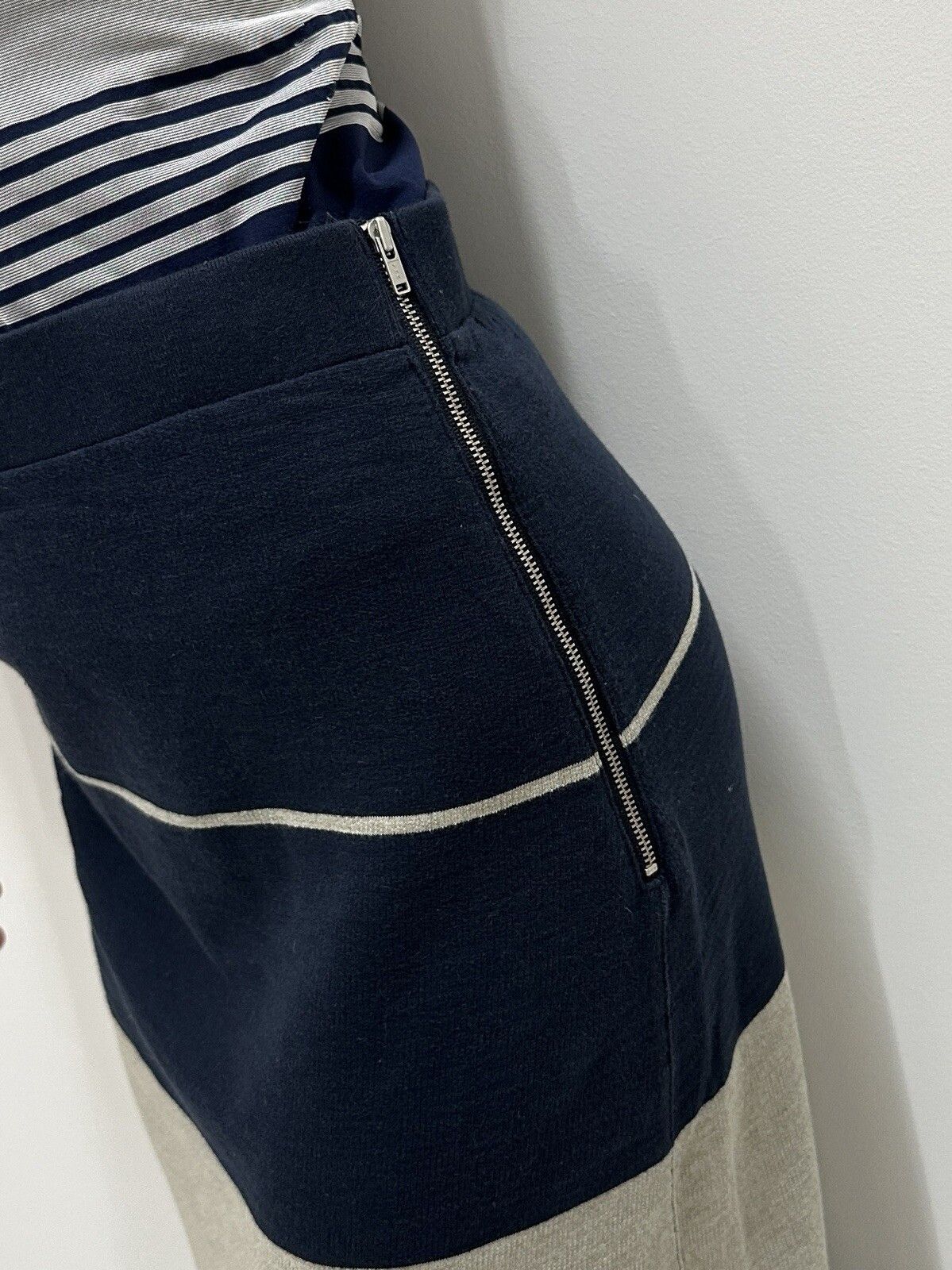 Acne Studios ACNE Nico F Striped Paw11 Long Skirt Maxi Cotton Blend Size 27" / US 4 / IT 40 - 8 Thumbnail