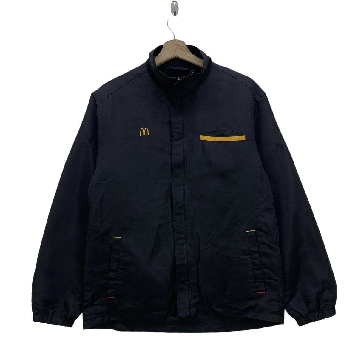 image of Vintage Mac Donald Worker Jacket Travis Scott Style in Black, Men's (Size Medium)