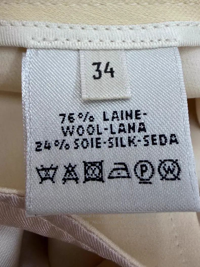 Hermes Hermes Goat Yellow Wool and Silk Patchwork Pants Size 42" / US 20 - 5 Thumbnail