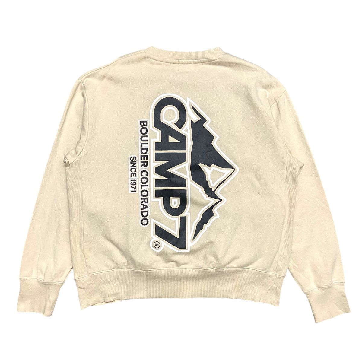 Japanese Brand Camp7 Outdoors Big Logo Backhit Crewneck Size US M / EU 48-50 / 2 - 1 Thumbnail