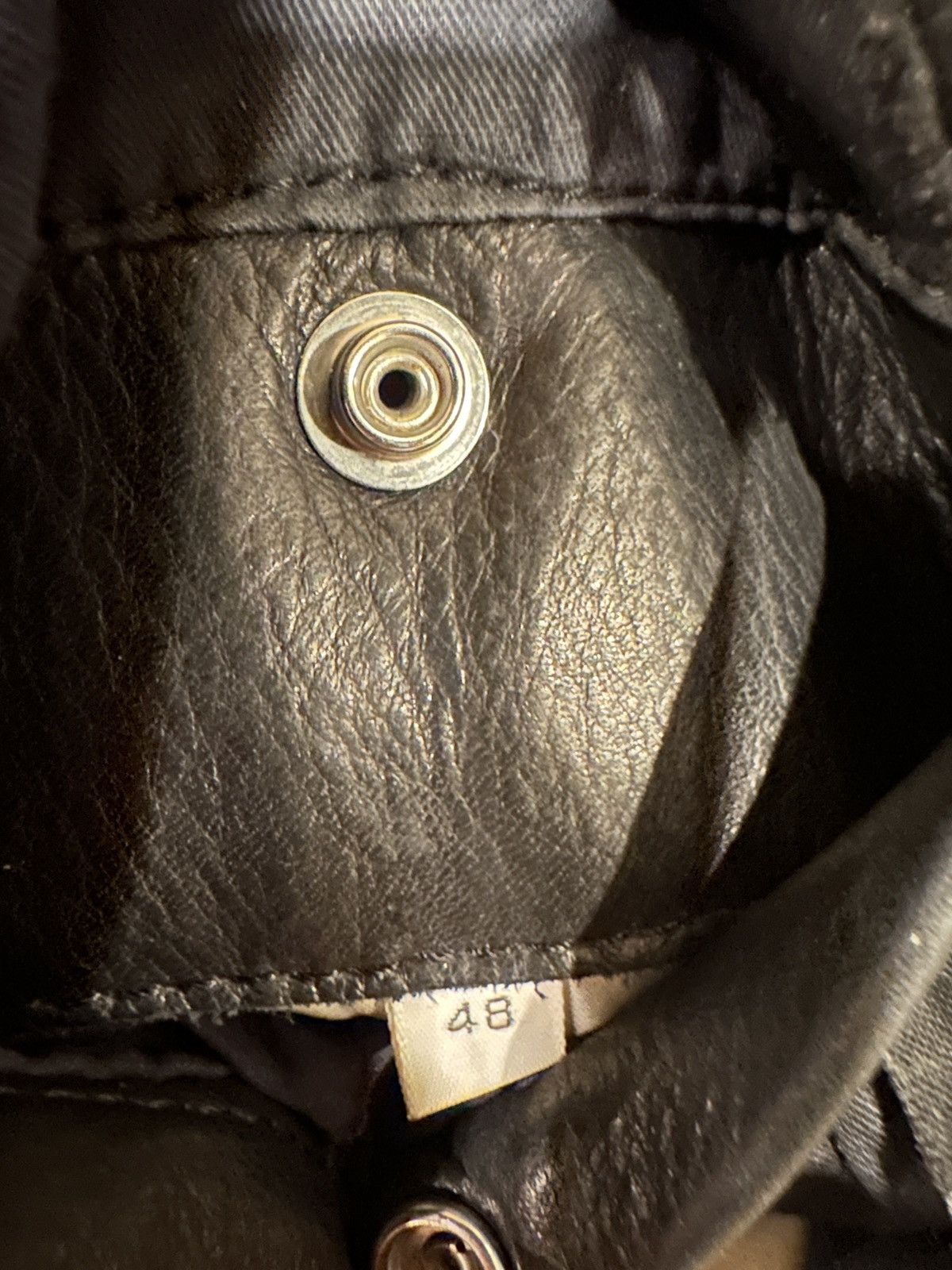 Acne Studios Acne Studios Neil Taped Leather Jacket Black Size Medium 48 Size US M / EU 48-50 / 2 - 16 Thumbnail