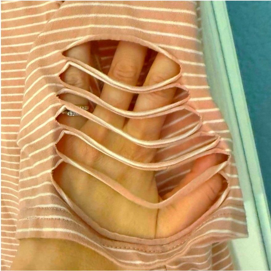 Other POL Distressed Striped Tee Size S / US 4 / IT 40 - 7 Thumbnail