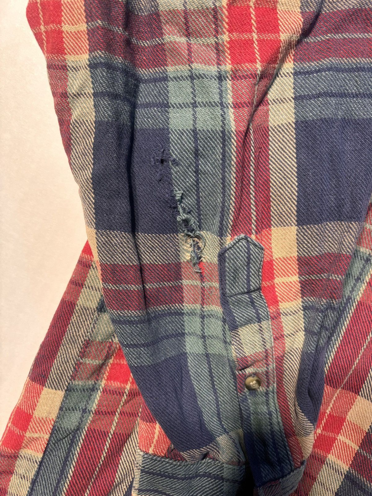 Vintage Vtg North Crest Button Up Plaid Flannel 90s Sz Large Western Size US L / EU 52-54 / 3 - 2 Thumbnail
