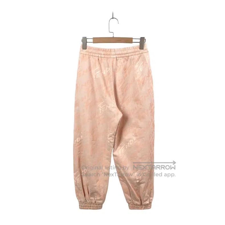 Fendi Fendi Cotton Printed Logo Trousers Size 24" / US 00 / IT 34 - 2 Thumbnail