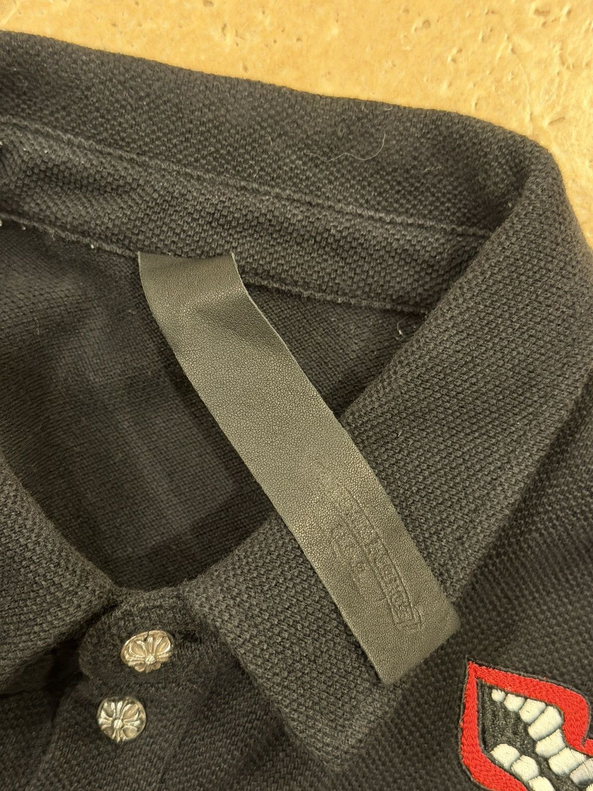 Chrome Hearts Chrome Hearts x Matty Boy Chomper Lips Black Polo Shirt Size US M / EU 48-50 / 2 - 8 Thumbnail