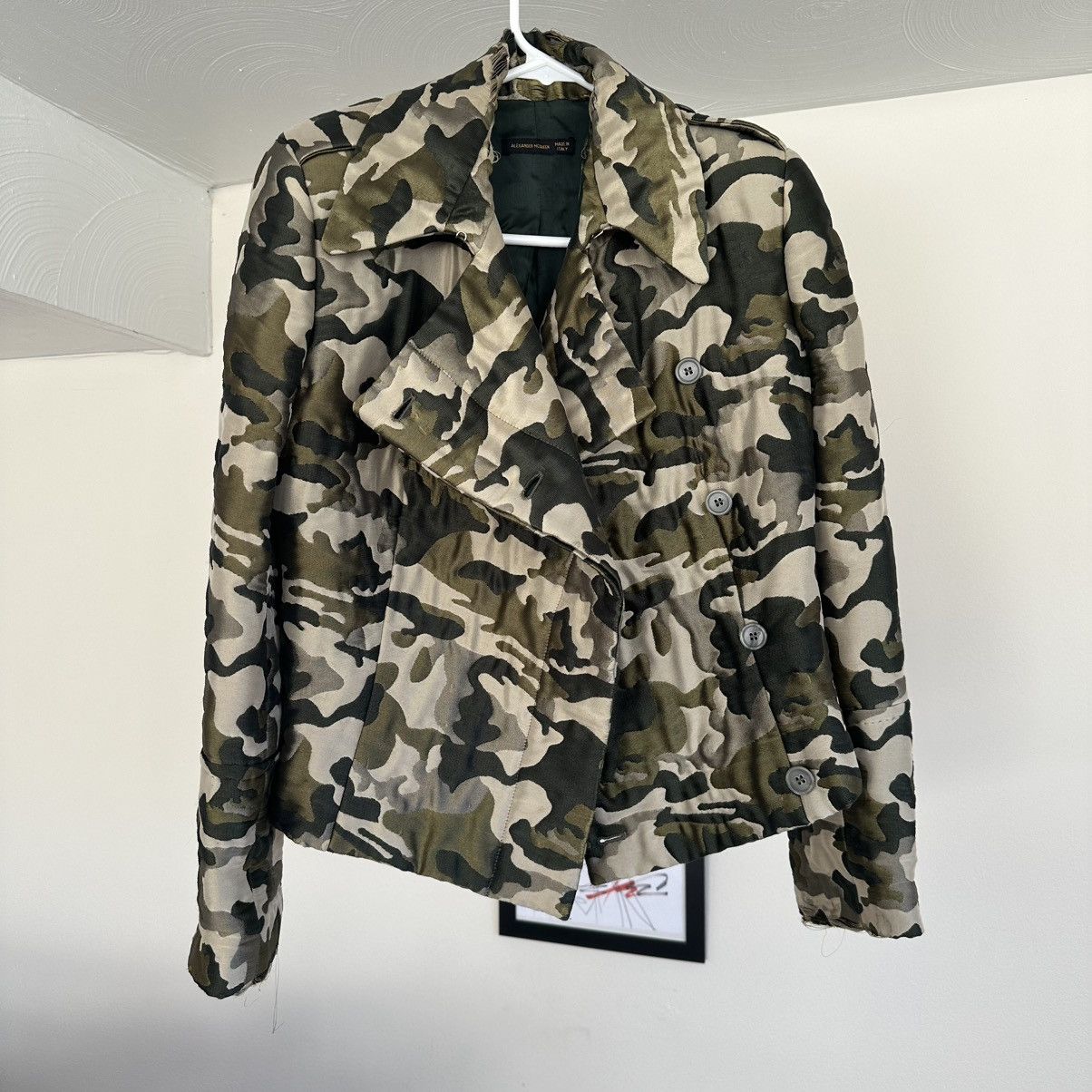 MCQ ALEXANDER MCQUEEN Camouflage Military Jacket L
