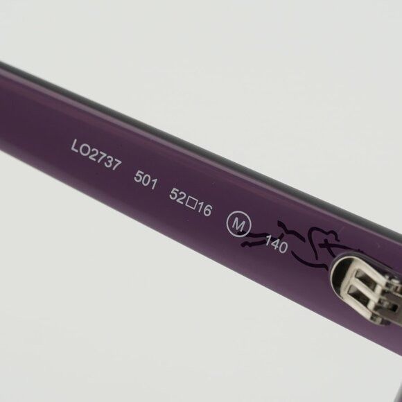 Longchamp Longchamp LO2737 501 Eyeglasses Transparent Plum 52mm Frame Size ONE SIZE - 6 Thumbnail