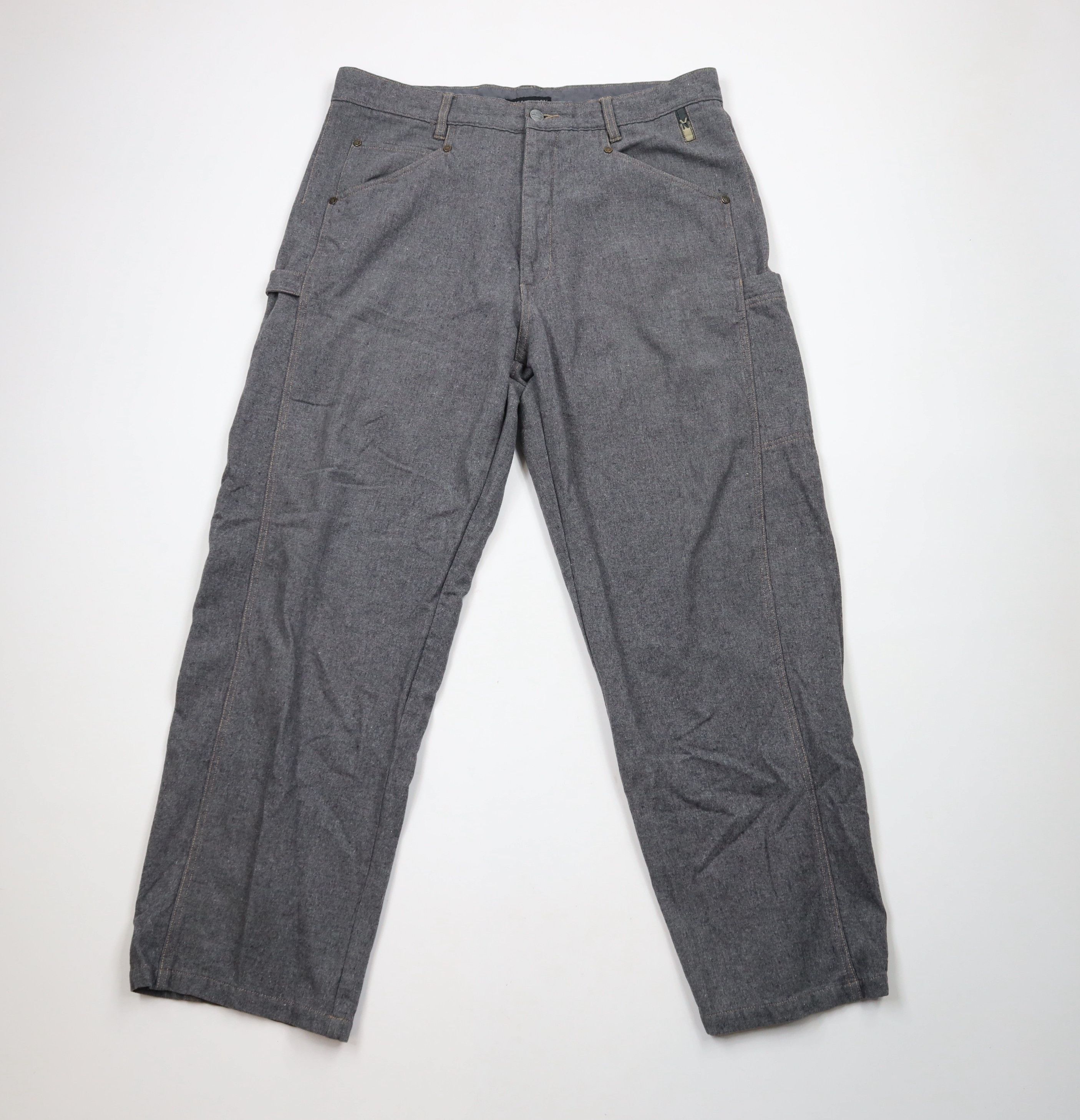 Vintage Vintage 90s Streetwear Baggy Fit Wide Leg Pants Gray Size US 36 / EU 52 - 1 Thumbnail