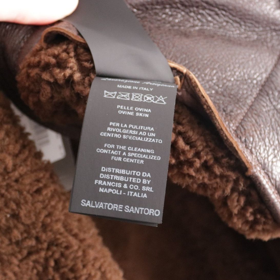 Salvatore Santoro Salvatore Santoro Leather Shearling Flight Jacket 48 New Size US M / EU 48-50 / 2 - 7 Thumbnail