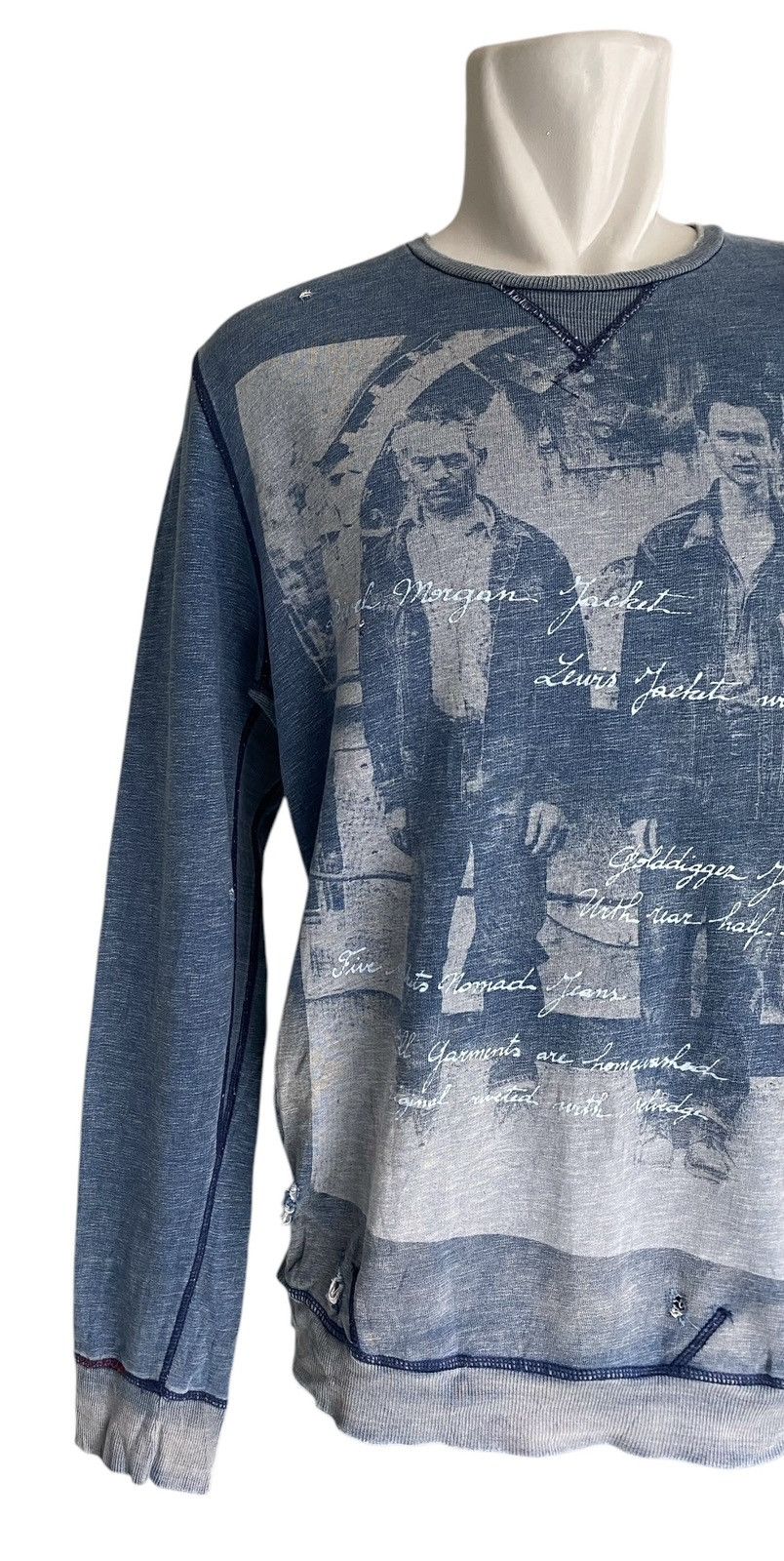 Diesel Rare🔥DIESEL Fullprint Design Distressed Size US L / EU 52-54 / 3 - 3 Thumbnail