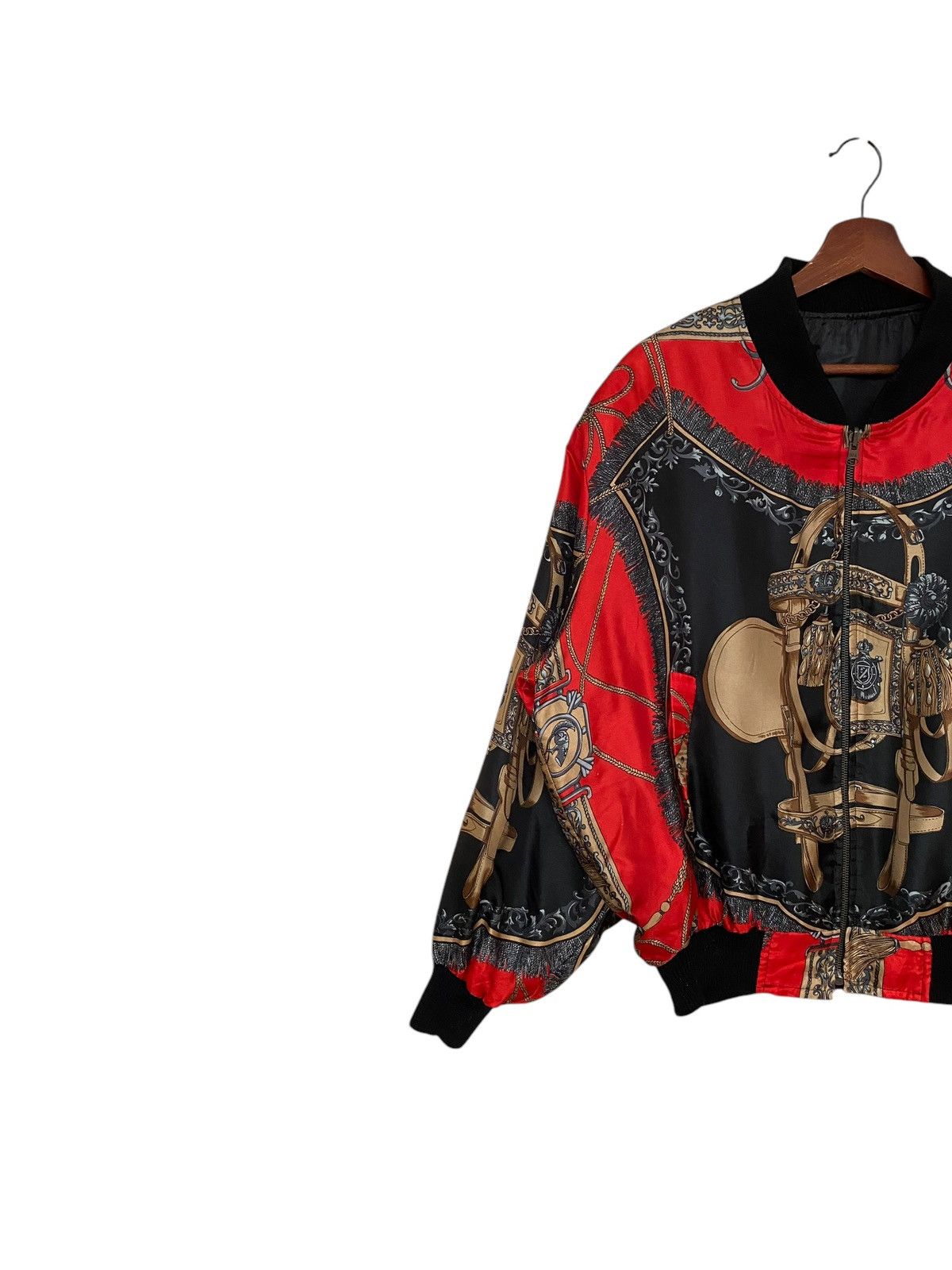Vintage Vintage Japanese Brand Italian Silk Bomber Jacket 1990s Size US M / EU 48-50 / 2 - 3 Thumbnail