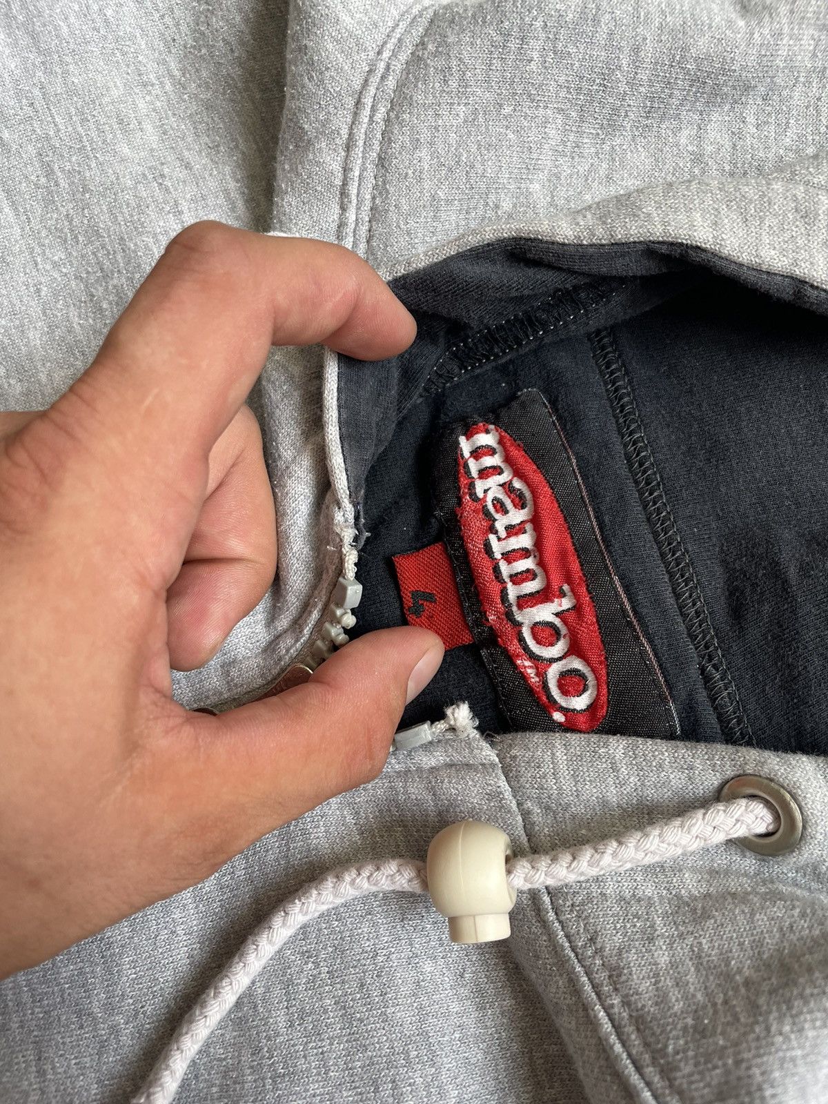 Mambo × Vintage Vintage Mambo Gray Zip Hoodie size L Size US L / EU 52-54 / 3 - 7 Thumbnail