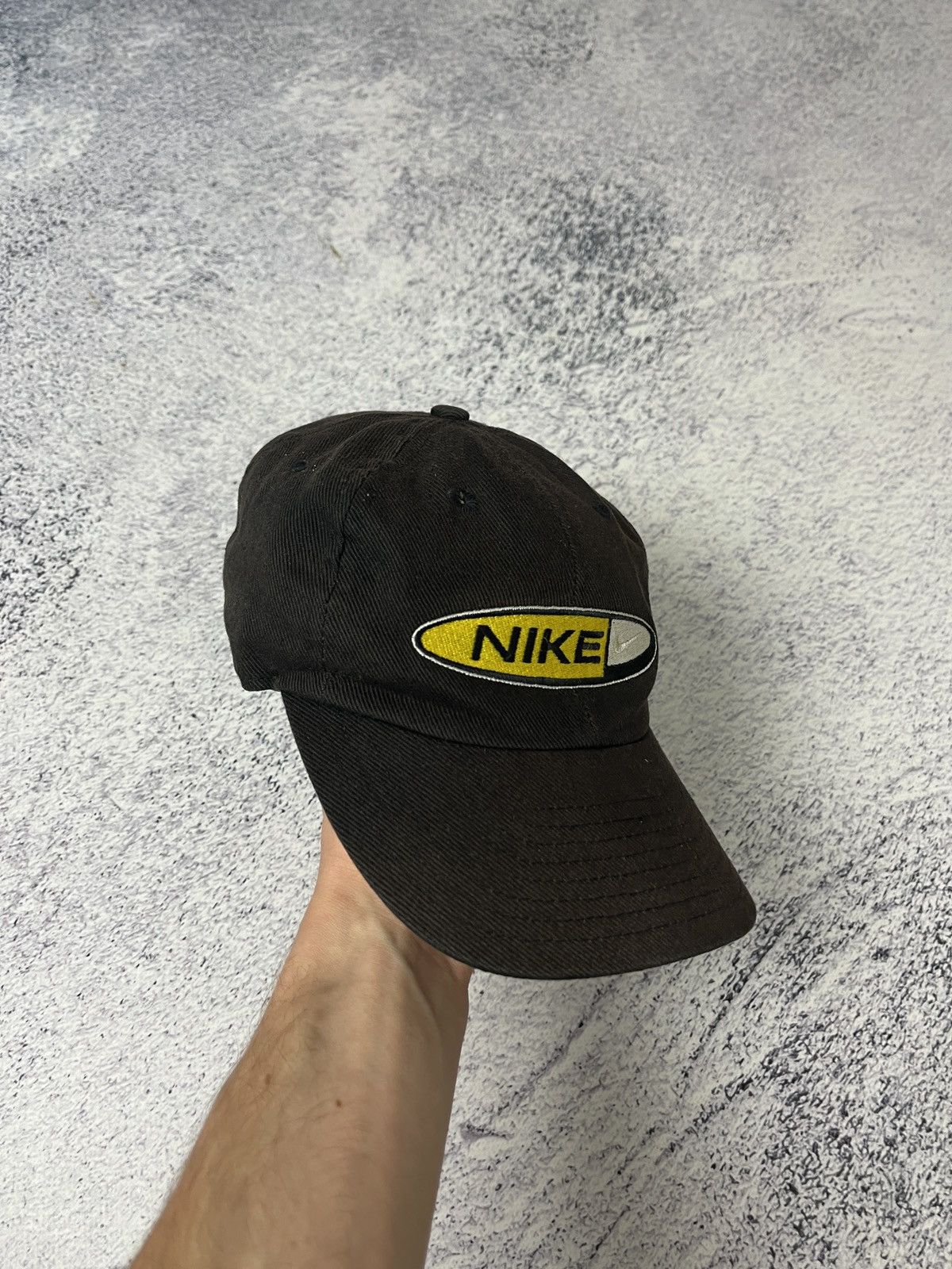 Nike × Vintage Vintage Nike Big Embroidered Logo Faded Cap Hat Rare Size ONE SIZE - 3 Thumbnail