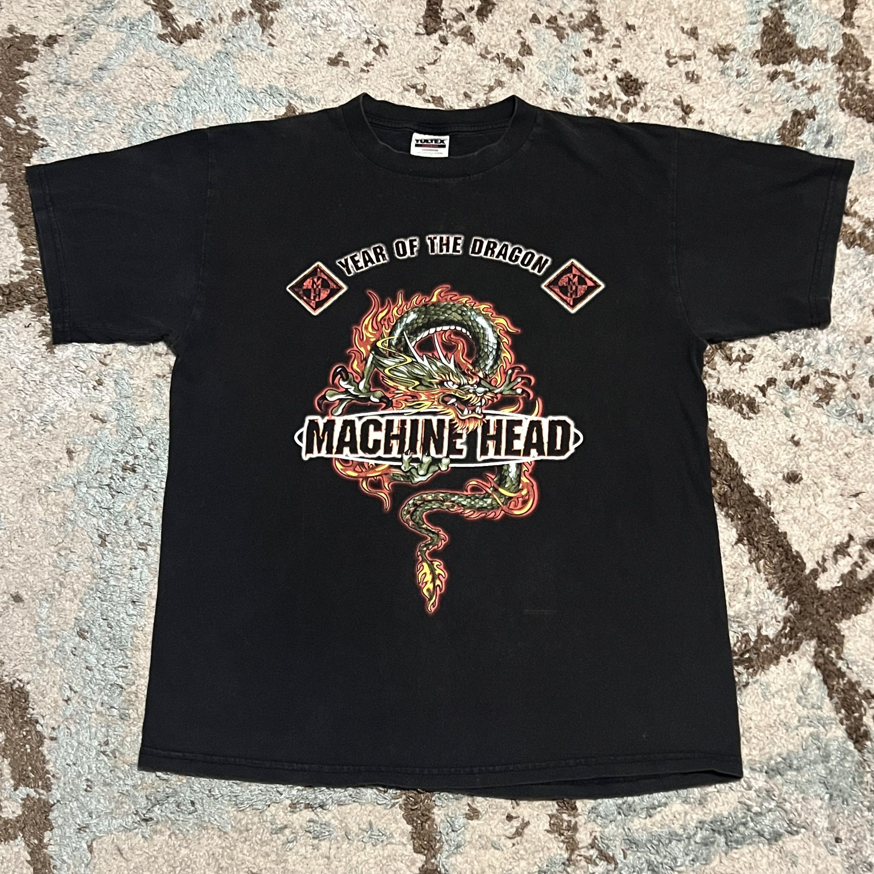 Band Tees × Tultex × Vintage Vintage 2000 Machine Head Year of the 